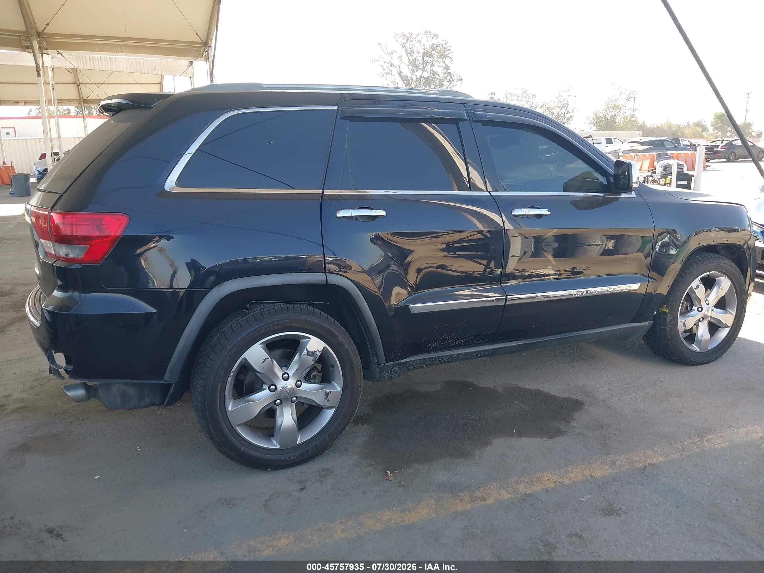 2011 Jeep Grand Cherokee Overland Черный vin: 1J4RS6GT8BC691293