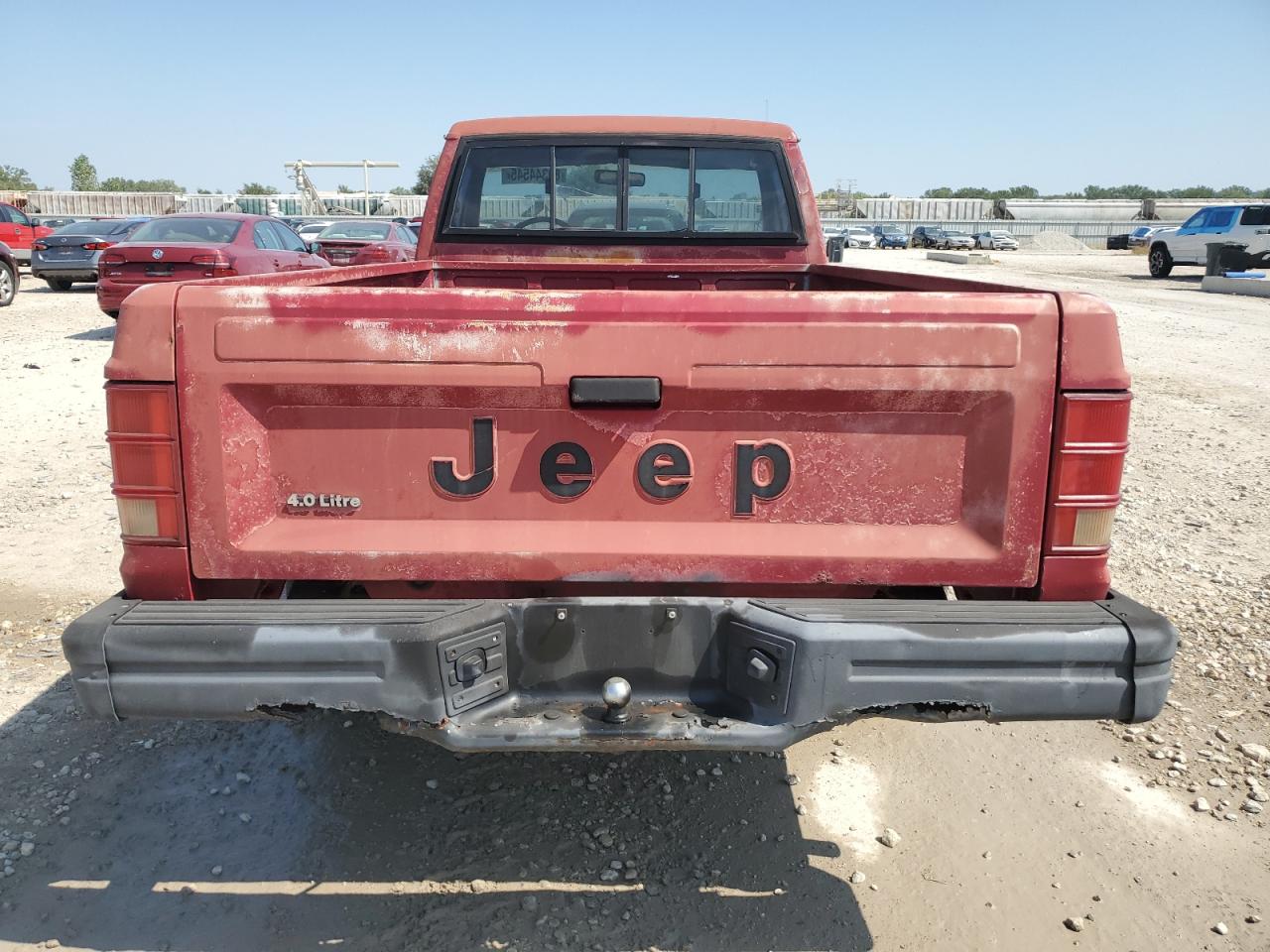 1989 Jeep Comanche Red vin: 1J7FJ26L2KL546804