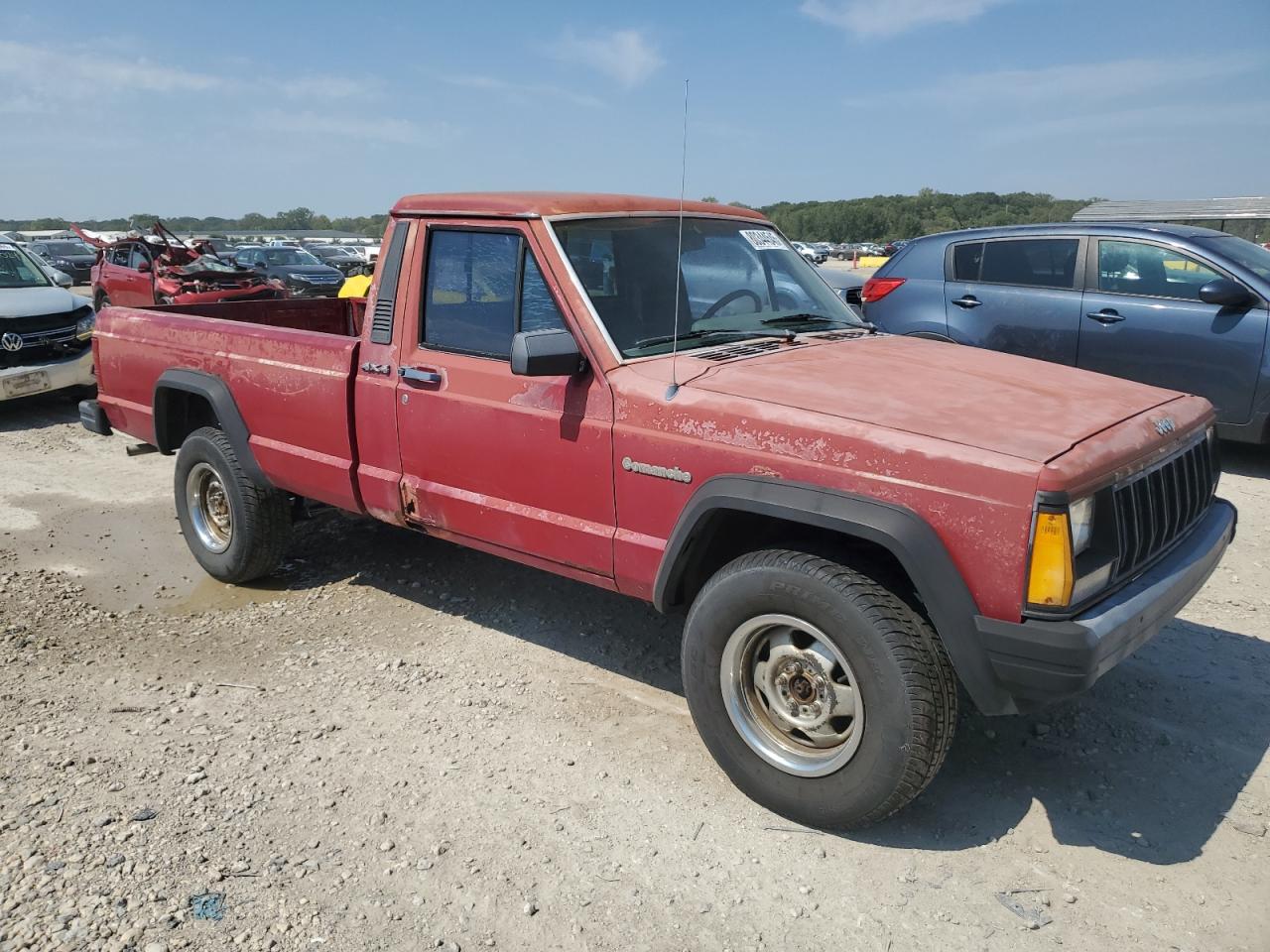 1989 Jeep Comanche Red vin: 1J7FJ26L2KL546804