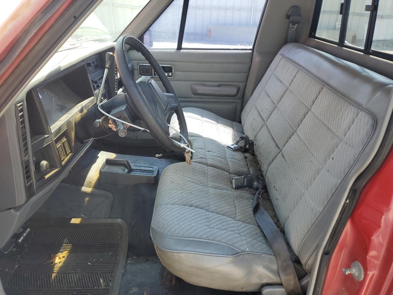 1989 Jeep Comanche Red vin: 1J7FJ26L2KL546804