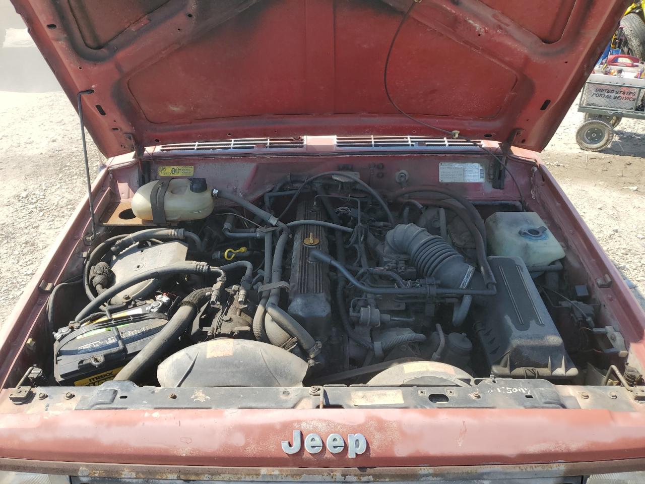 1989 Jeep Comanche Red vin: 1J7FJ26L2KL546804