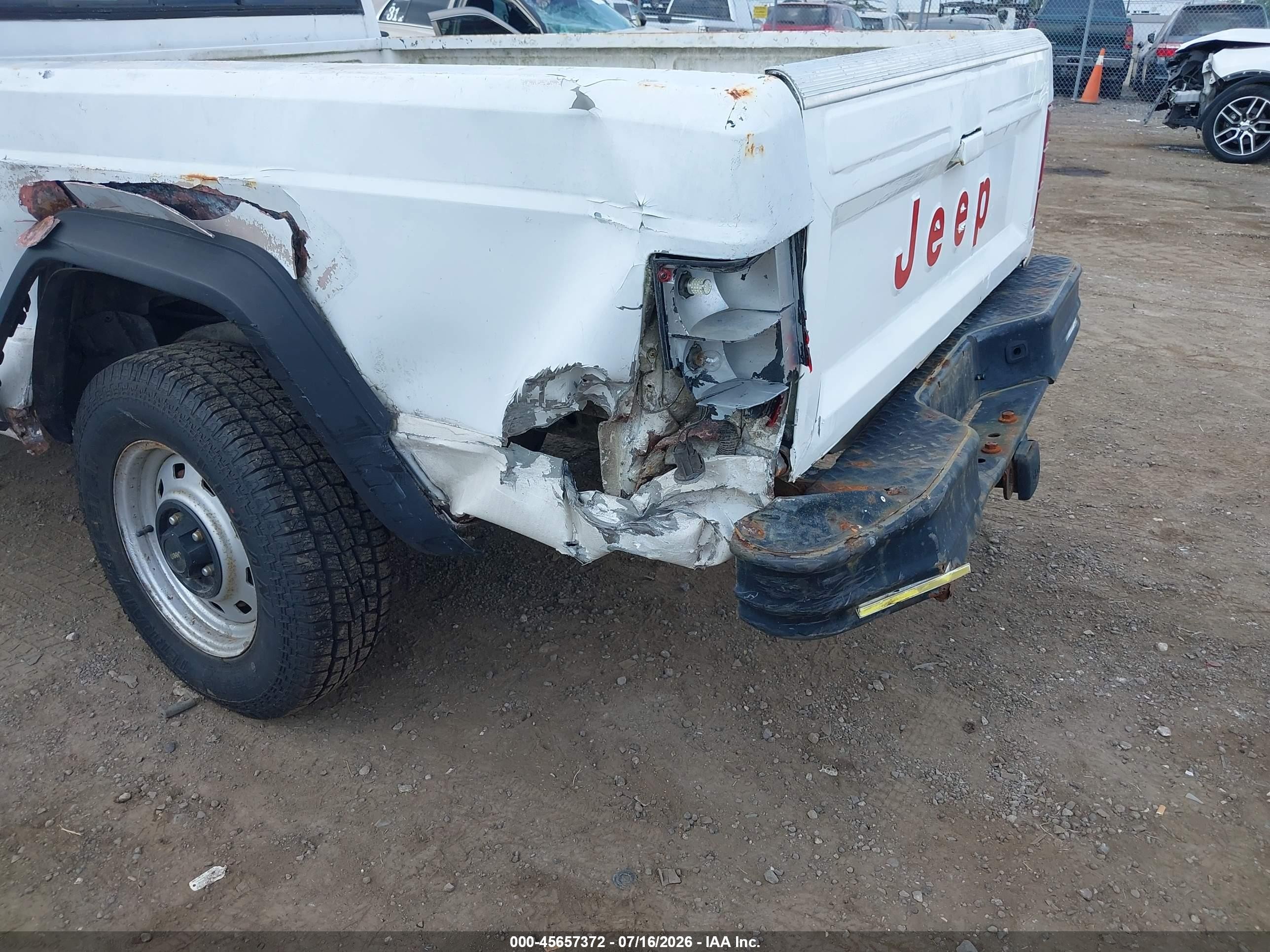 1989 Jeep Comanche   Белый vin: 1J7FT26E6KL545716