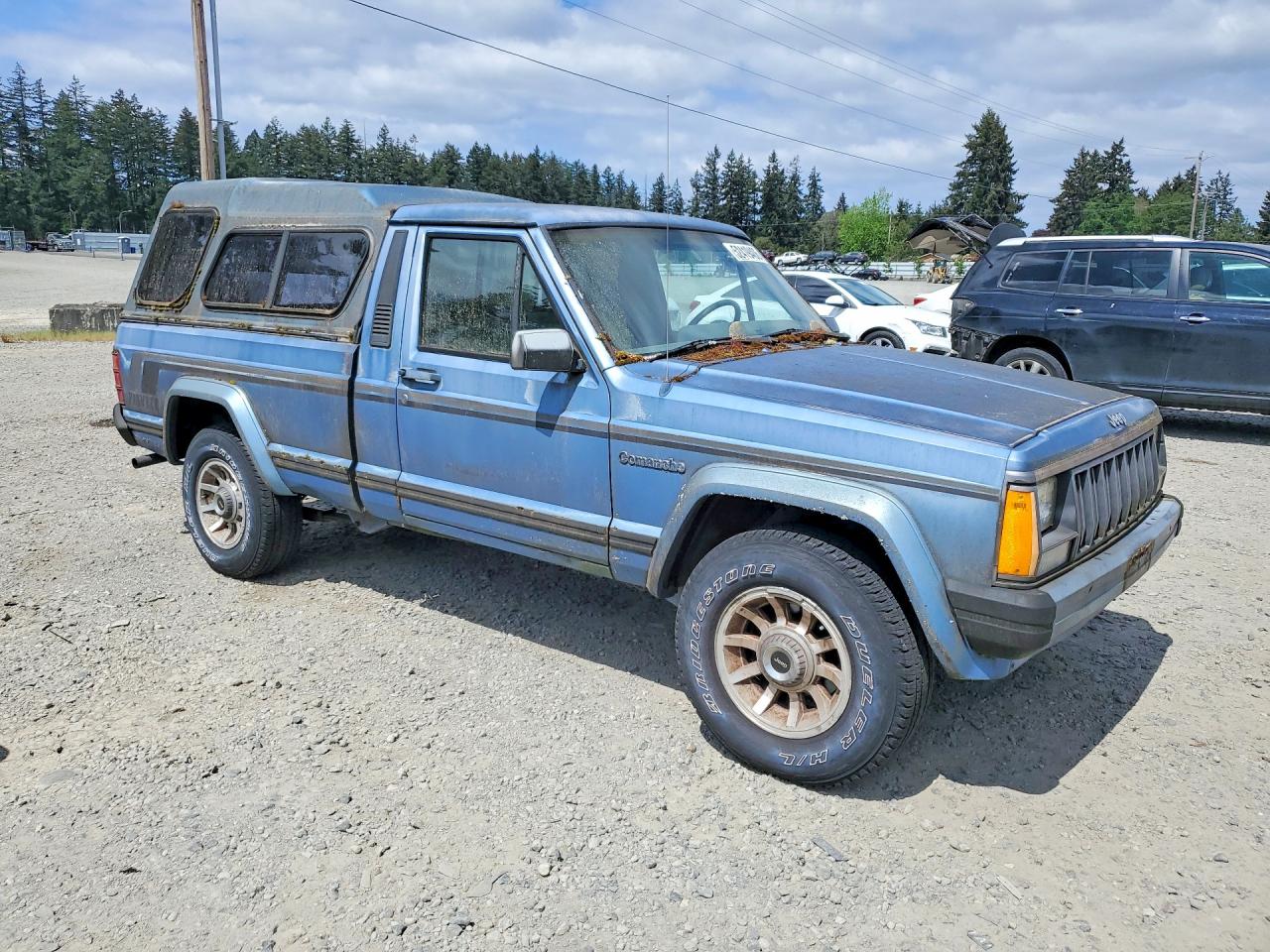 1989 Jeep Comanche Pioneer Blue vin: 1J7FT36L2KL451157