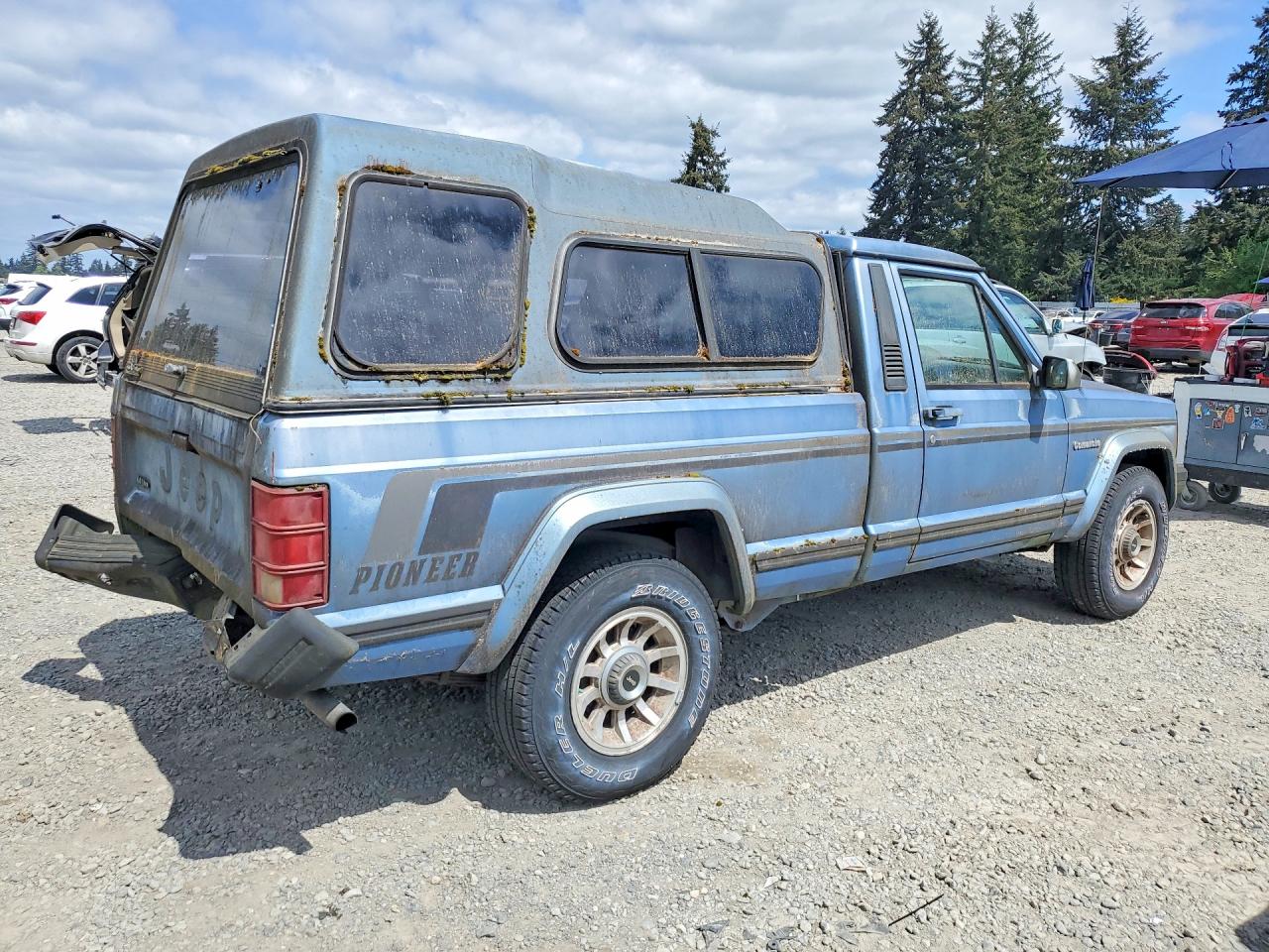 1989 Jeep Comanche Pioneer Blue vin: 1J7FT36L2KL451157