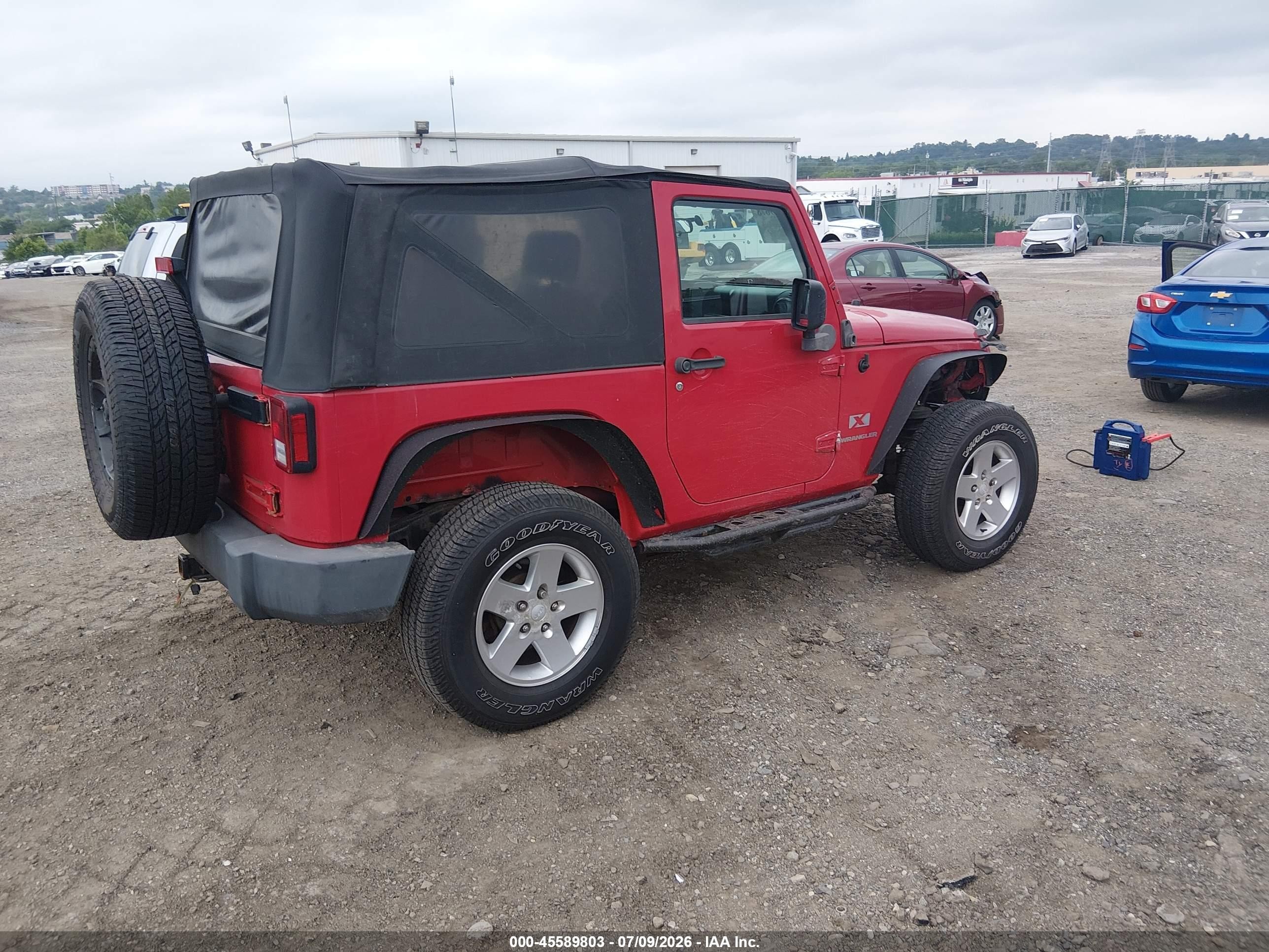 2008 Jeep Wrangler X Красный vin: 1J8FA24178L574376