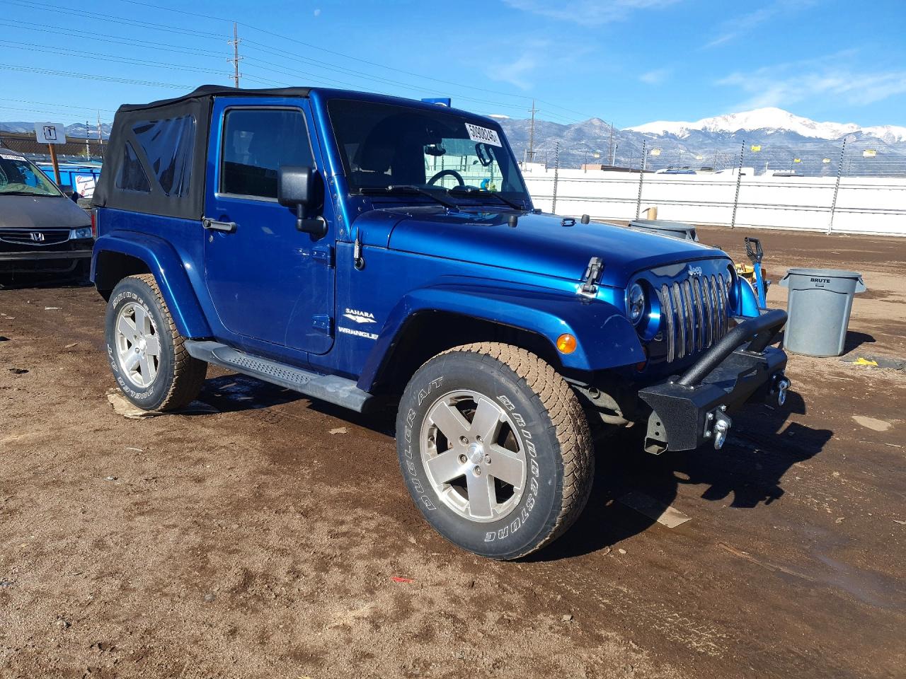 2009 Jeep Wrangler Sahara Blue vin: 1J8FA54119L735906