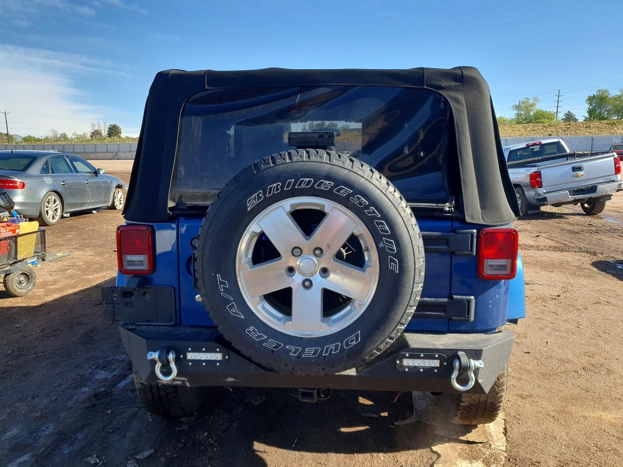 2009 Jeep Wrangler Sahara Blue vin: 1J8FA54119L735906