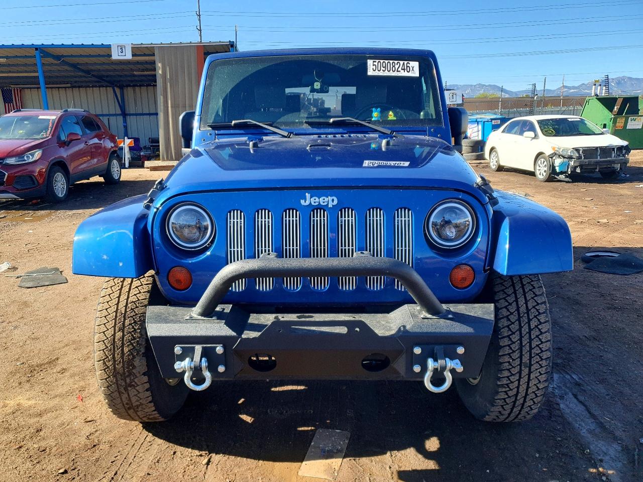 2009 Jeep Wrangler Sahara Blue vin: 1J8FA54119L735906
