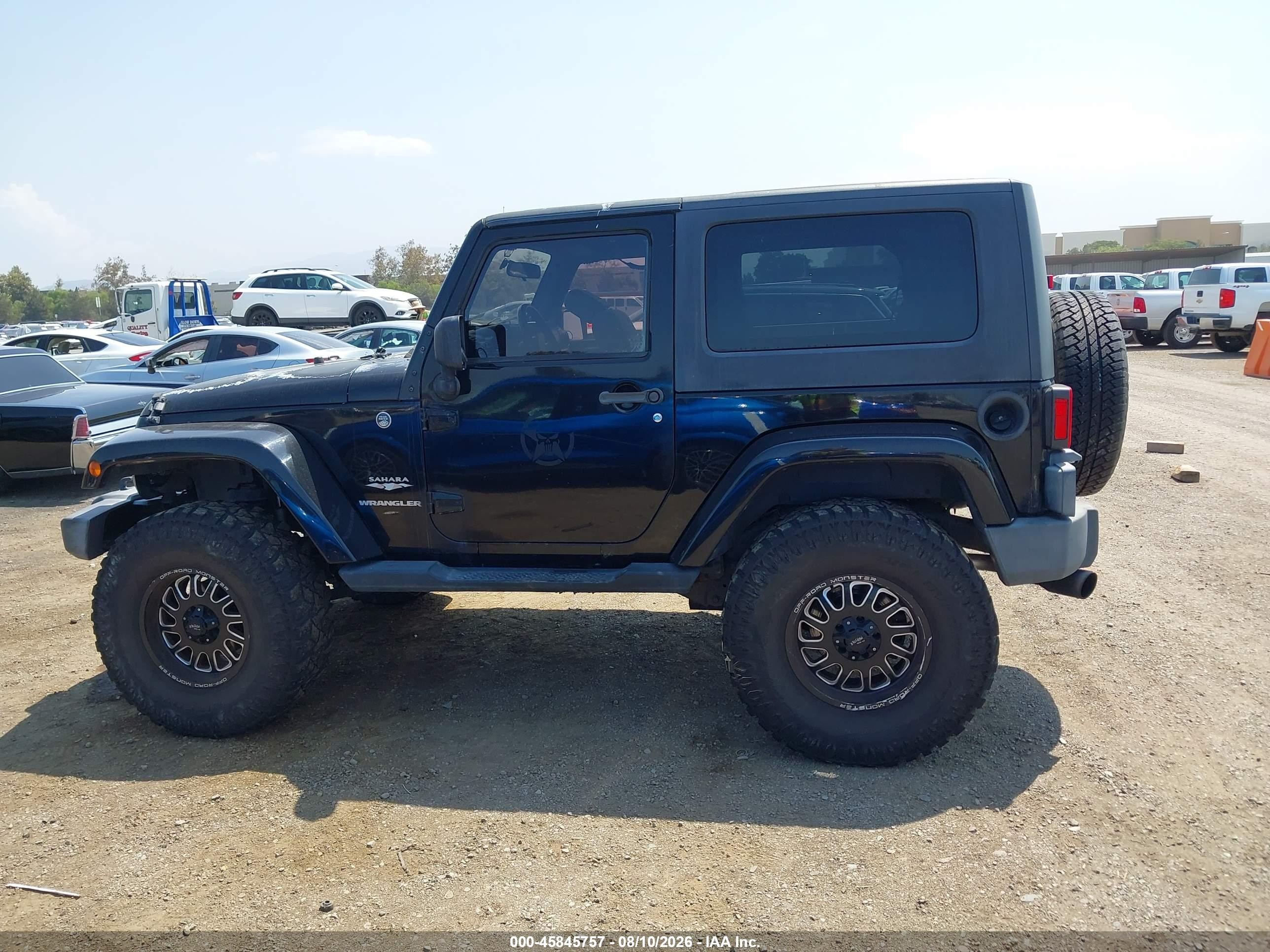 2008 Jeep Wrangler Sahara Black vin: 1J8FA54128L561245