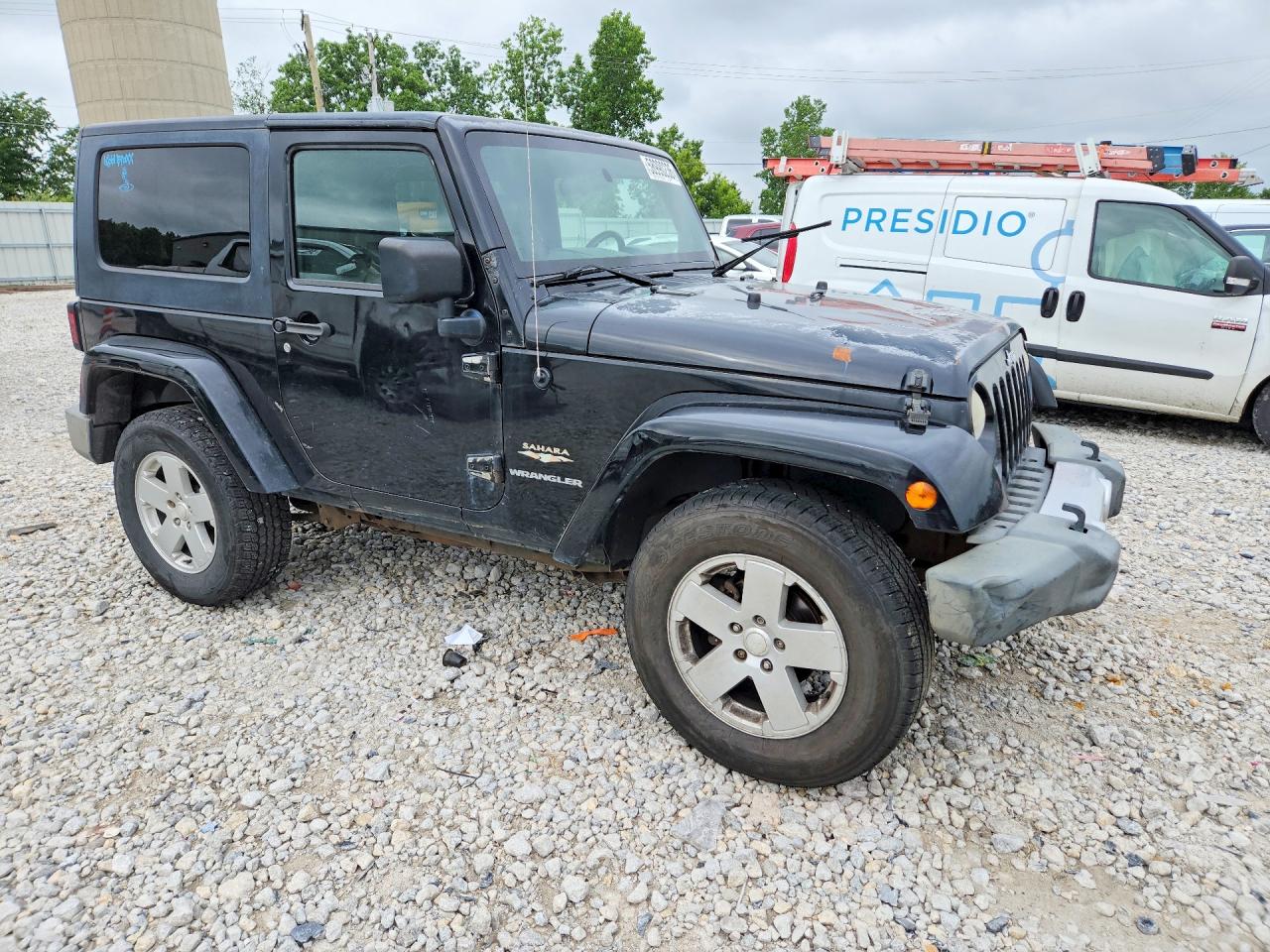 2008 Jeep Wrangler Sahara Черный vin: 1J8FA54158L578590