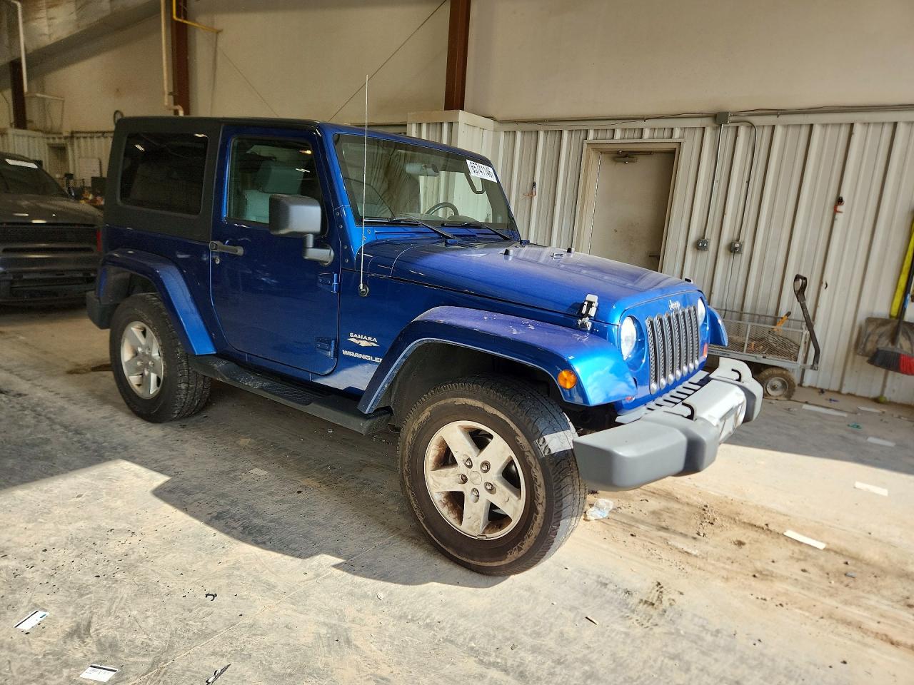 2009 Jeep Wrangler Sahara Blue vin: 1J8FA54189L788375