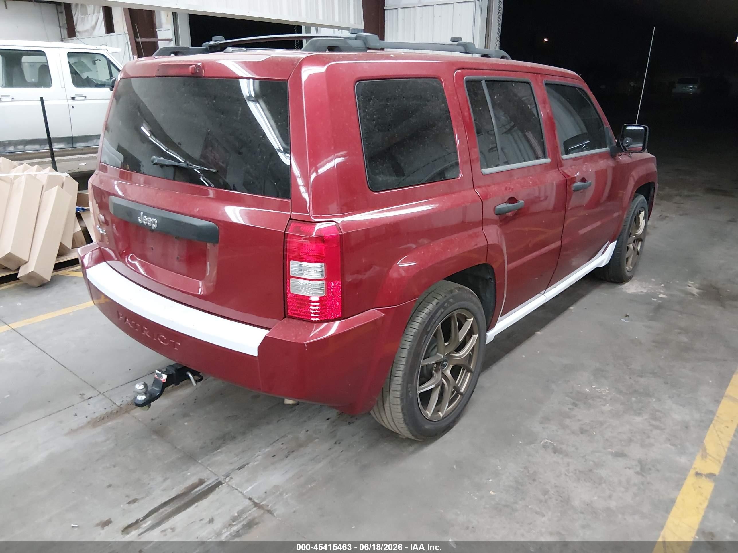 2009 Jeep Patriot Sport Red vin: 1J8FF28B19D118213