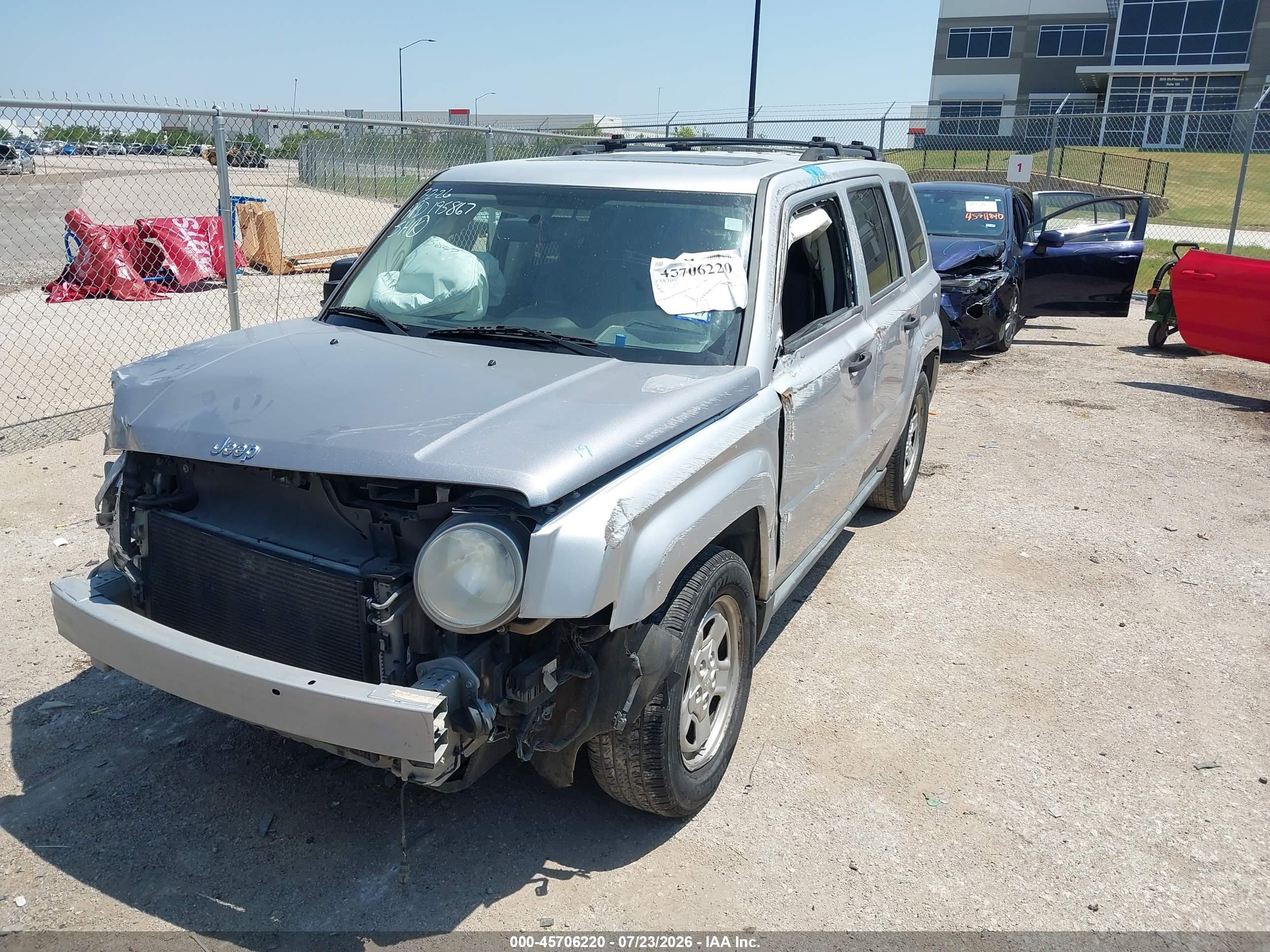 2009 Jeep Patriot Sport Silver vin: 1J8FF28B79D113694