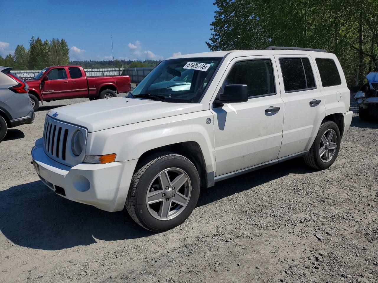 2007 Jeep Patriot Sport White vin: 1J8FF28W07D365268