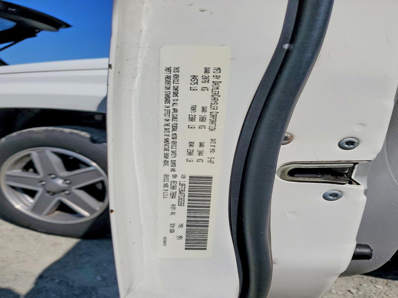 2007 Jeep Patriot Sport White vin: 1J8FF28W07D365268