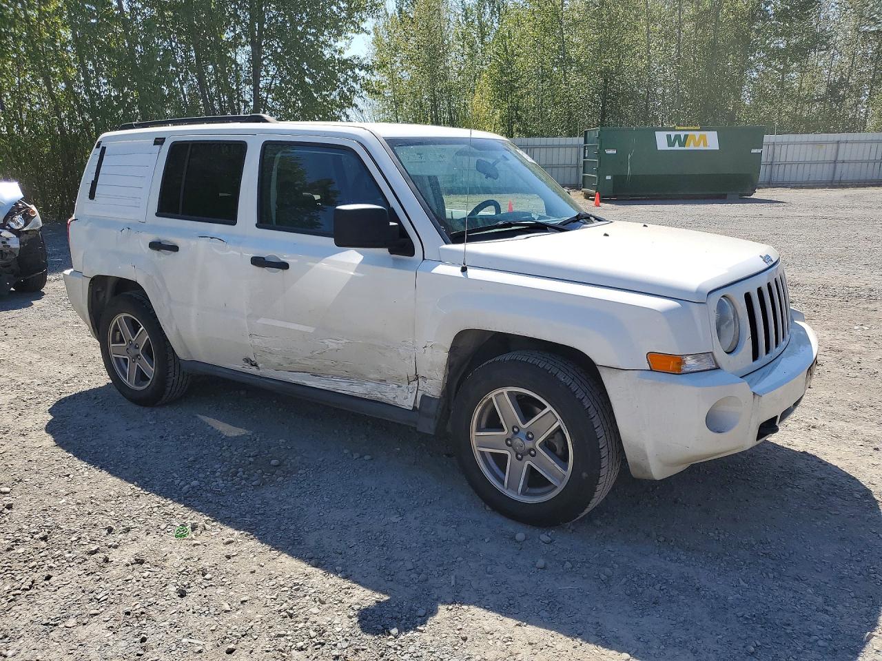 2007 Jeep Patriot Sport White vin: 1J8FF28W07D365268