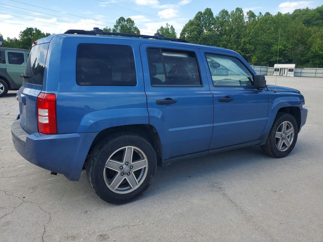 2007 Jeep Patriot Sport Blue vin: 1J8FF28W17D356952