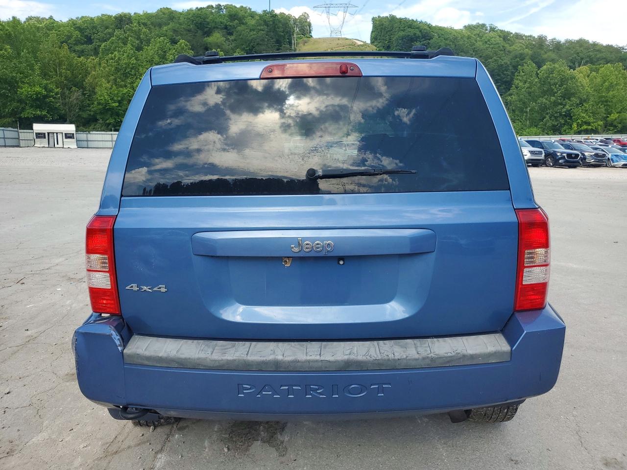 2007 Jeep Patriot Sport Blue vin: 1J8FF28W17D356952