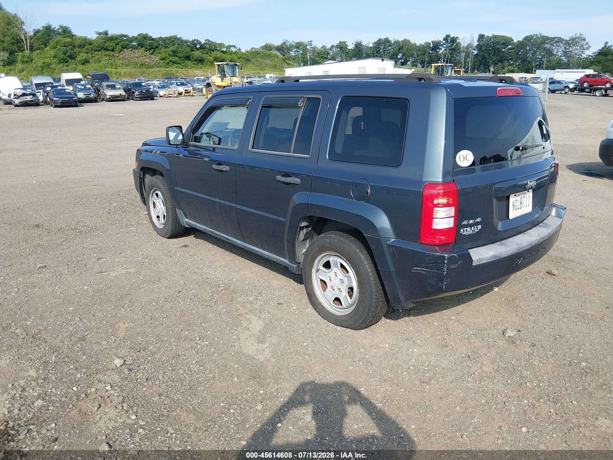 2007 Jeep Patriot Sport Синий vin: 1J8FF28W27D340145