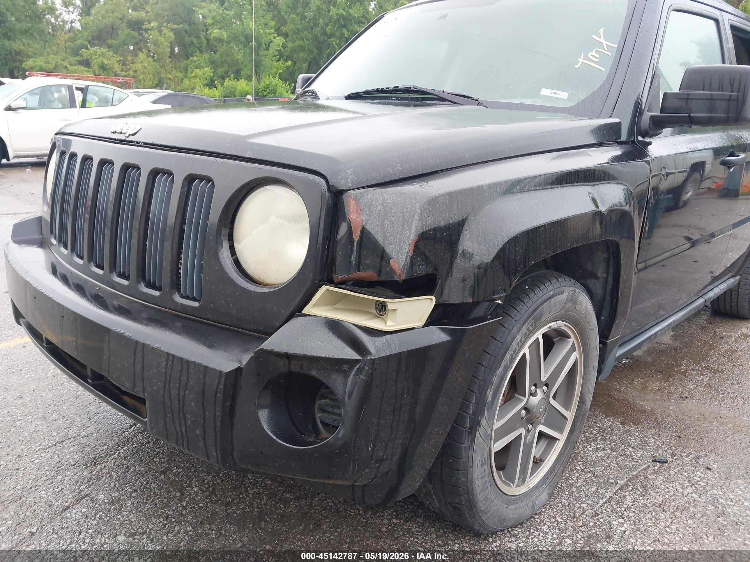 2008 Jeep Patriot Sport Black vin: 1J8FF28W28D780531