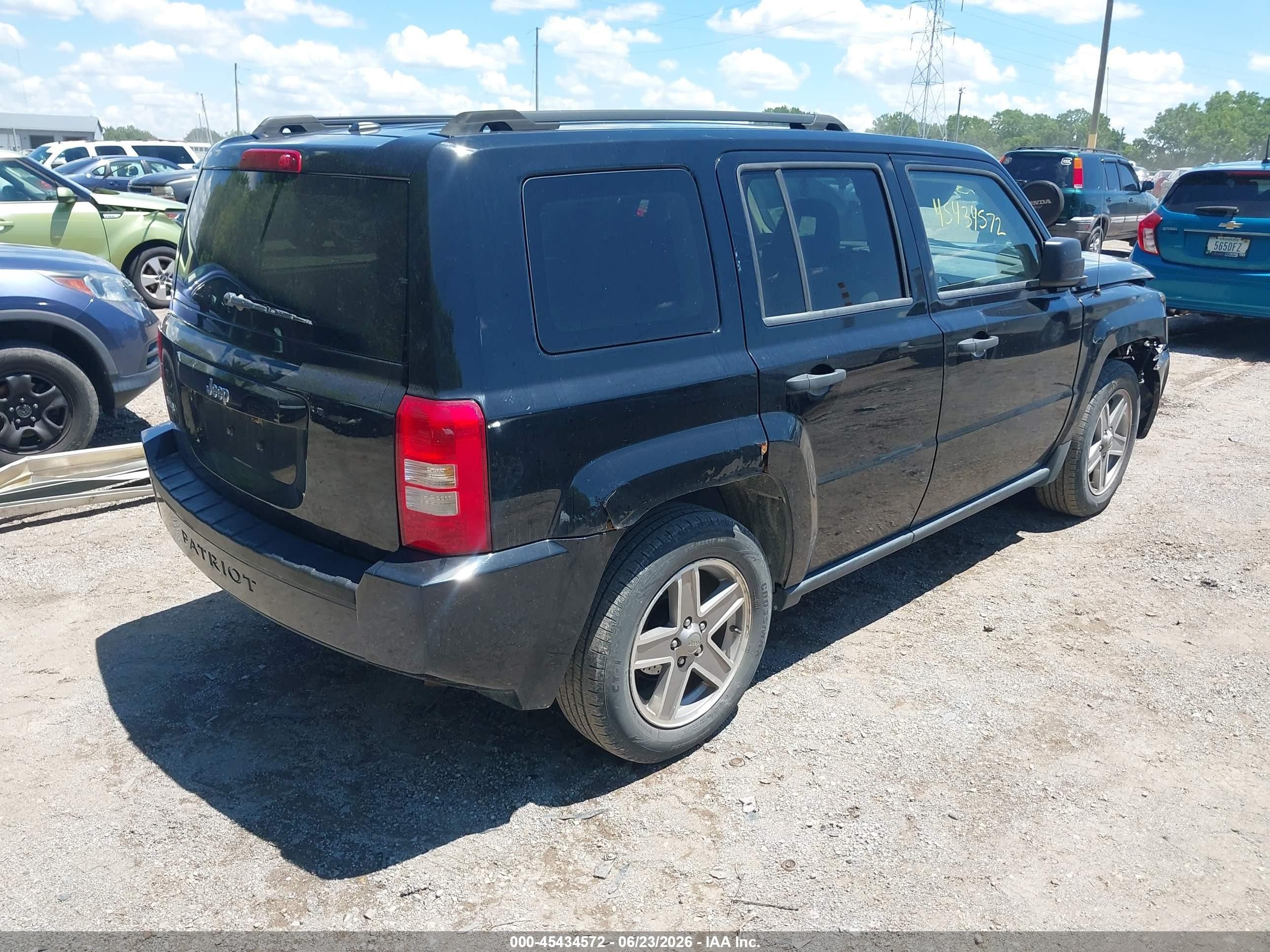 2007 Jeep Patriot Sport Black vin: 1J8FF28W37D362977
