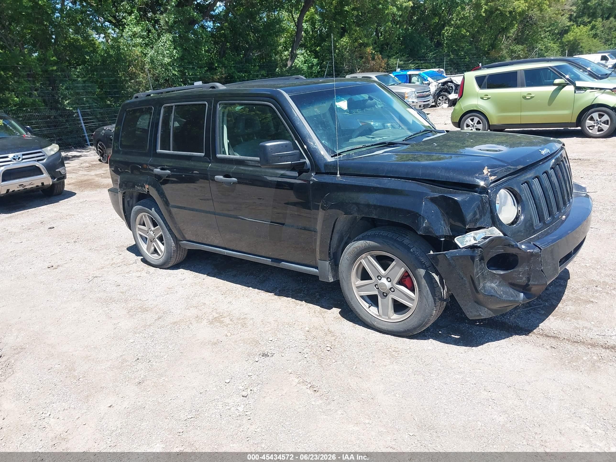 2007 Jeep Patriot Sport Черный vin: 1J8FF28W37D362977