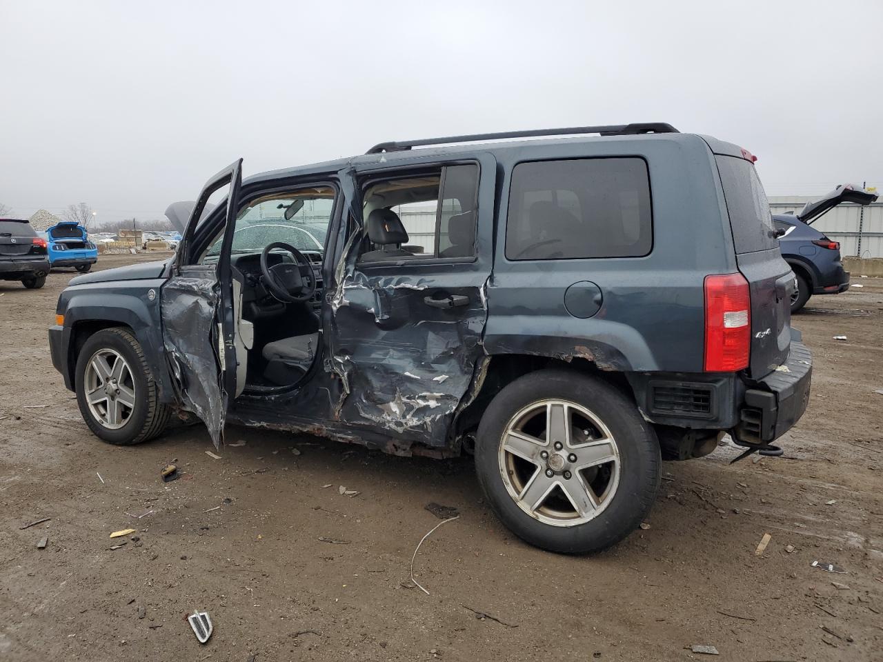 2007 Jeep Patriot Sport Blue vin: 1J8FF28W47D316056