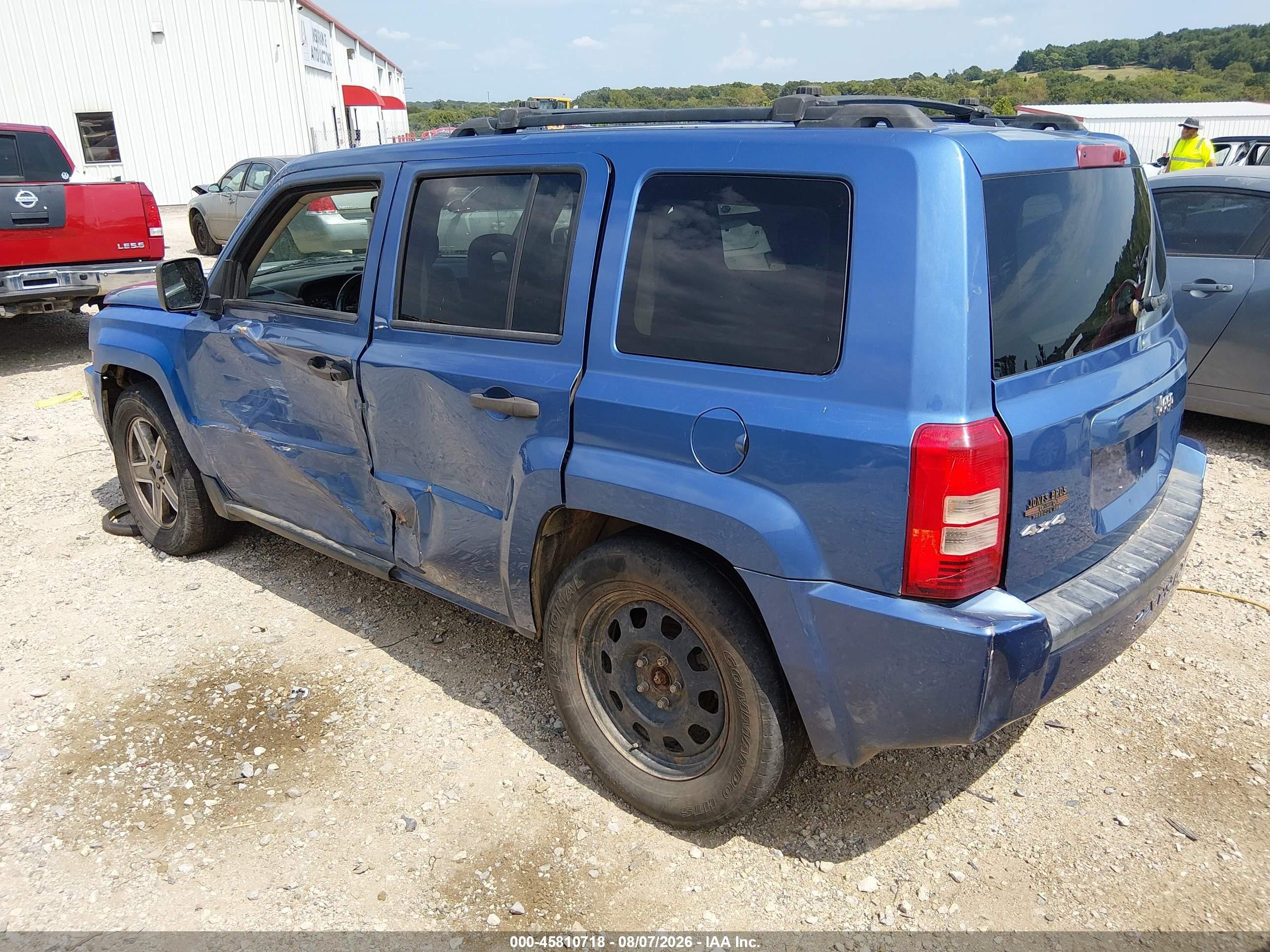 2007 Jeep Patriot Sport Blue vin: 1J8FF28W47D354807