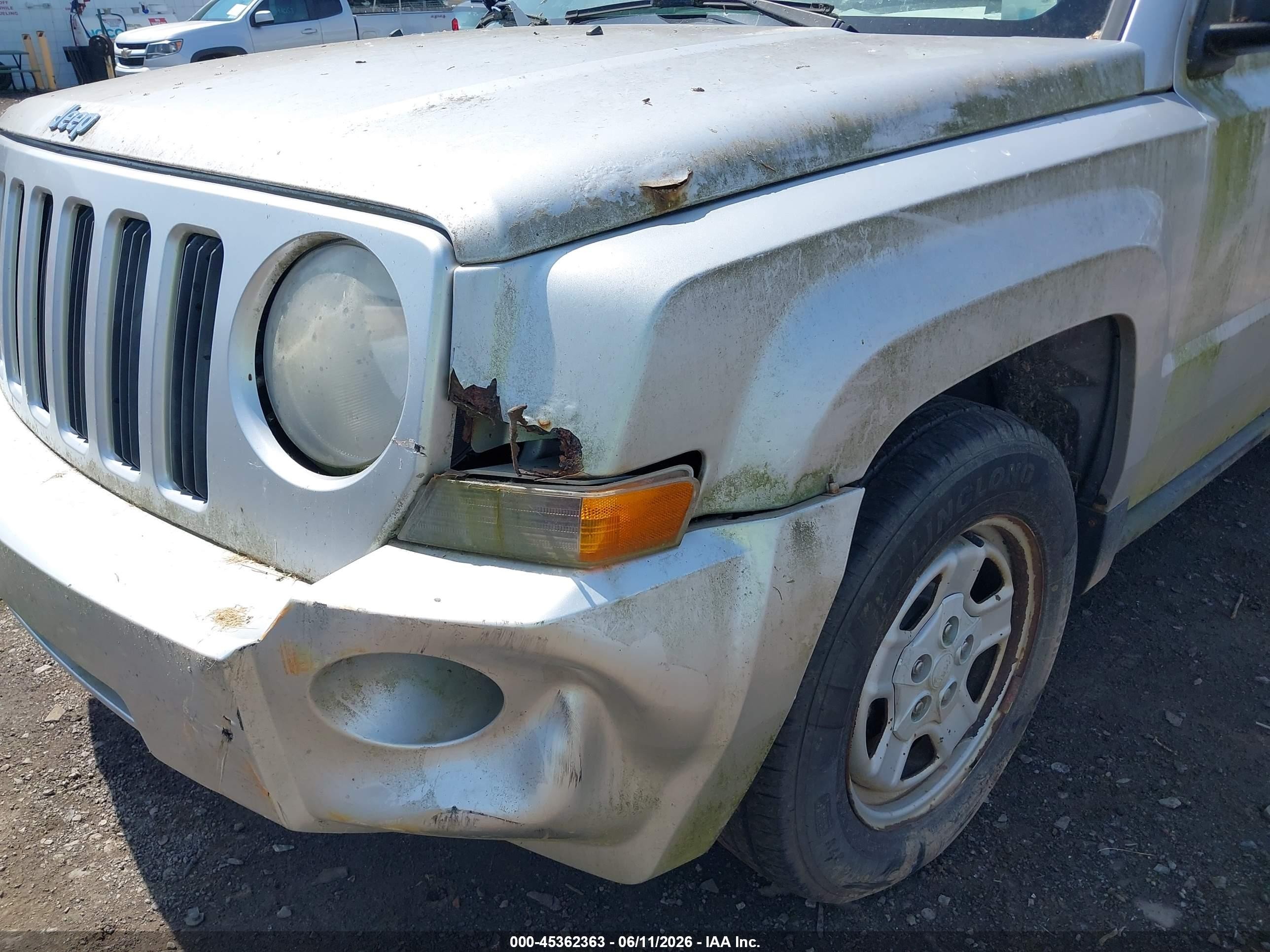 2007 Jeep Patriot Sport Silver vin: 1J8FF28W47D356864
