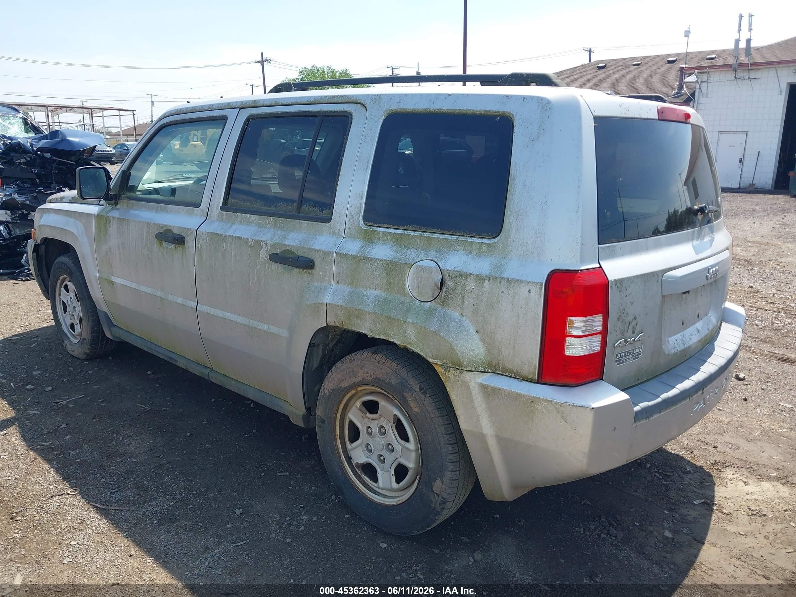 2007 Jeep Patriot Sport Silver vin: 1J8FF28W47D356864