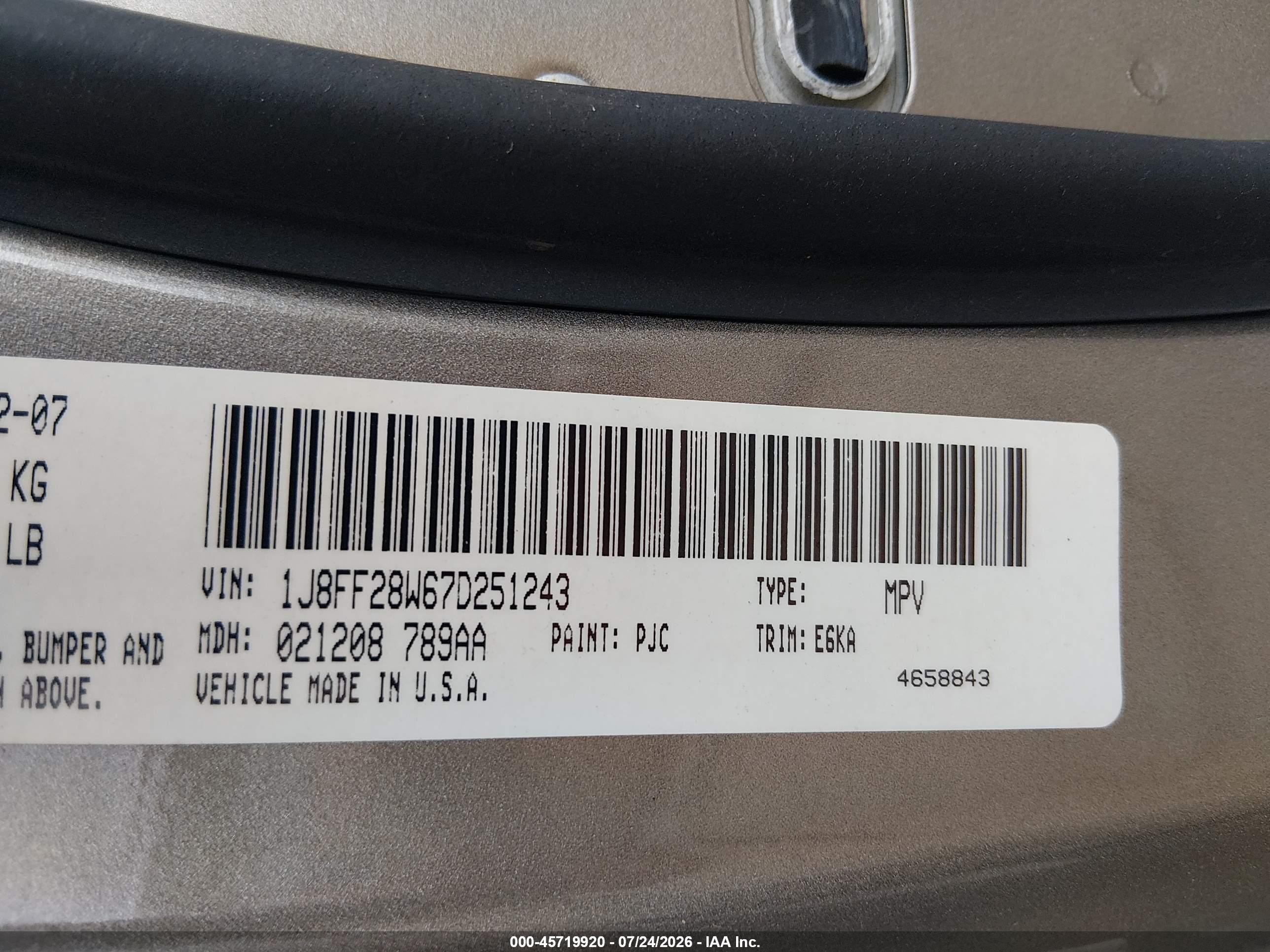 2007 Jeep Patriot Sport Green vin: 1J8FF28W67D251243