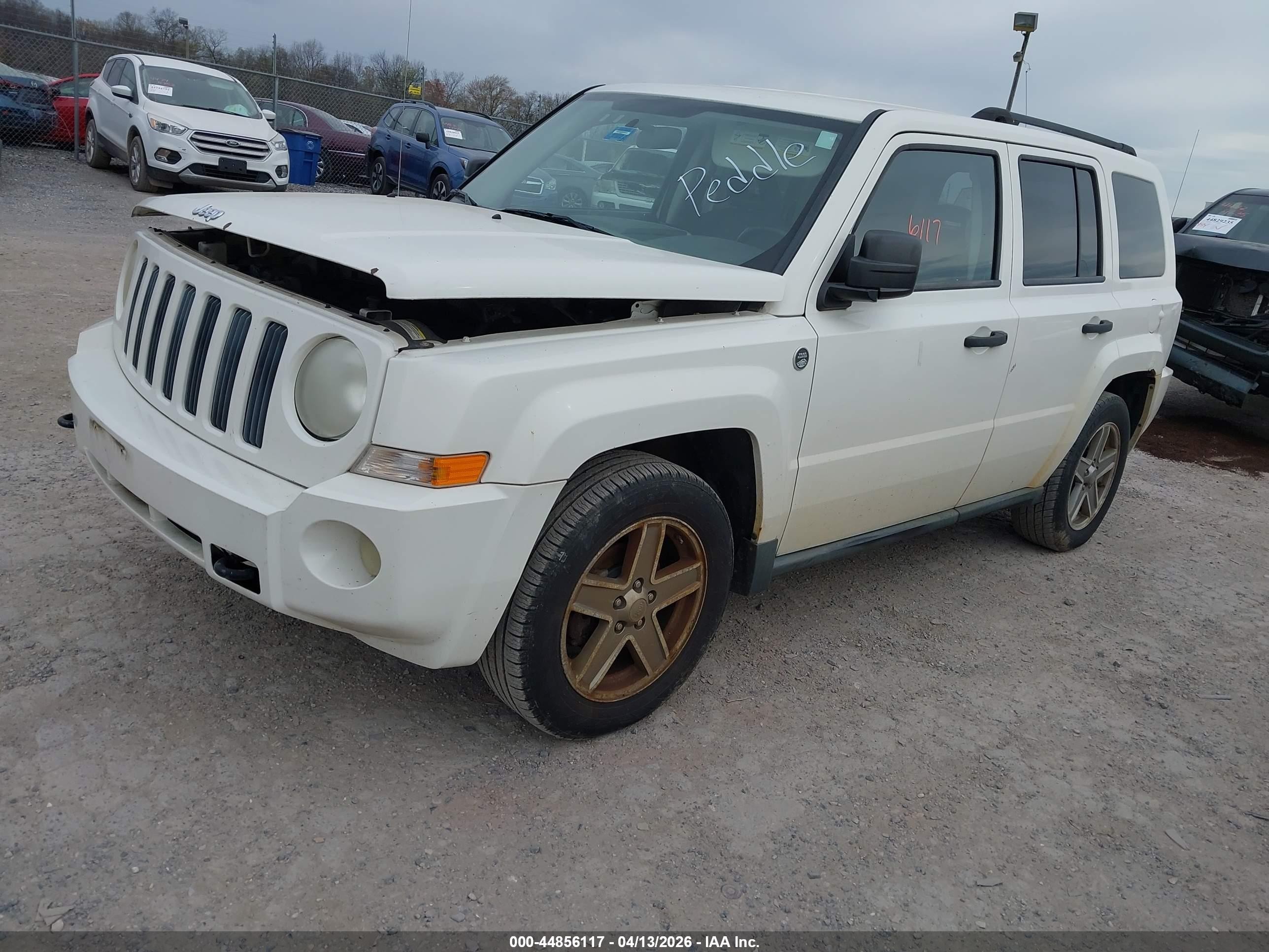 2008 Jeep Patriot Sport White vin: 1J8FF28W68D528488