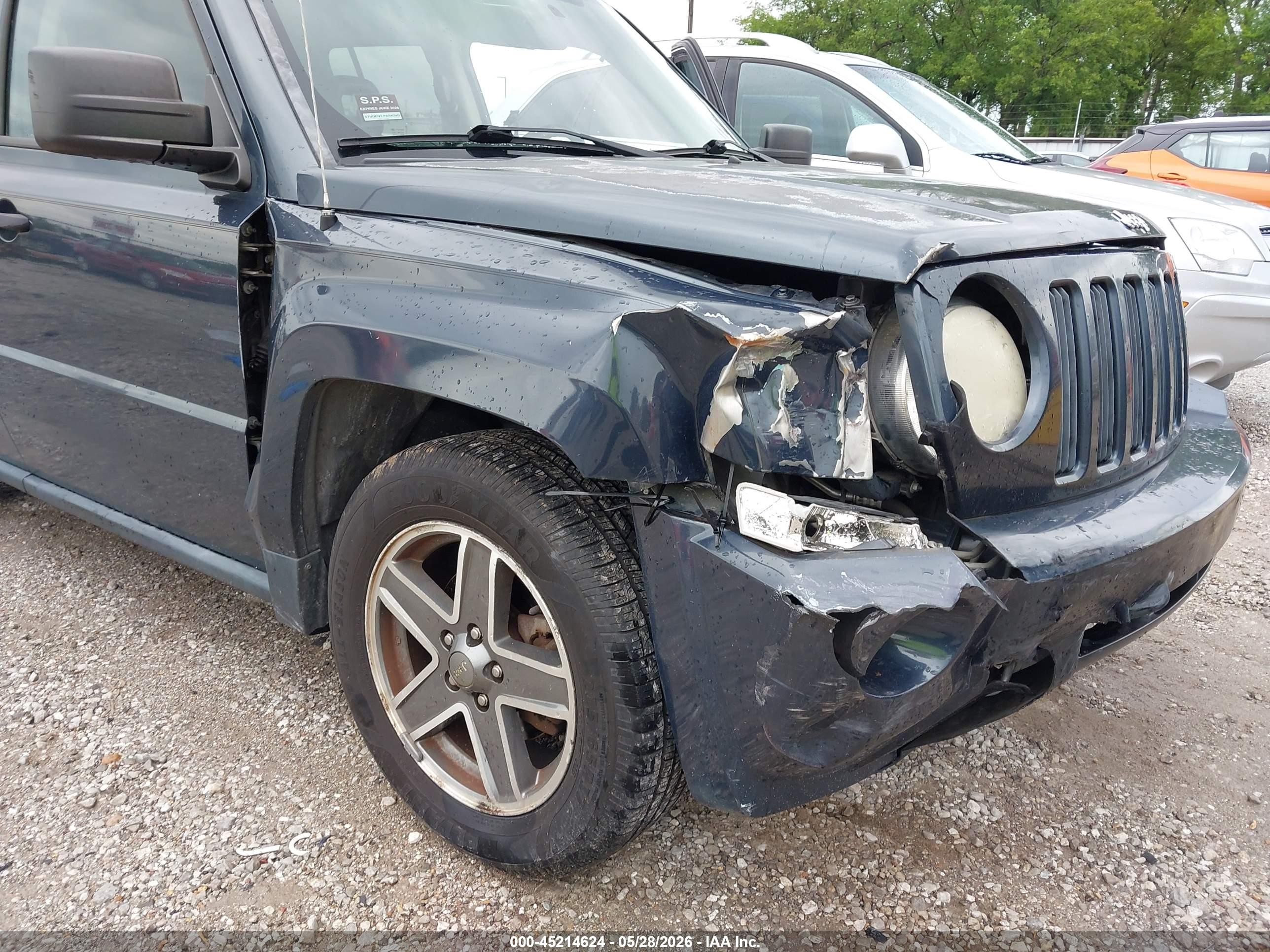 2008 Jeep Patriot Sport Blue vin: 1J8FF28W78D736525