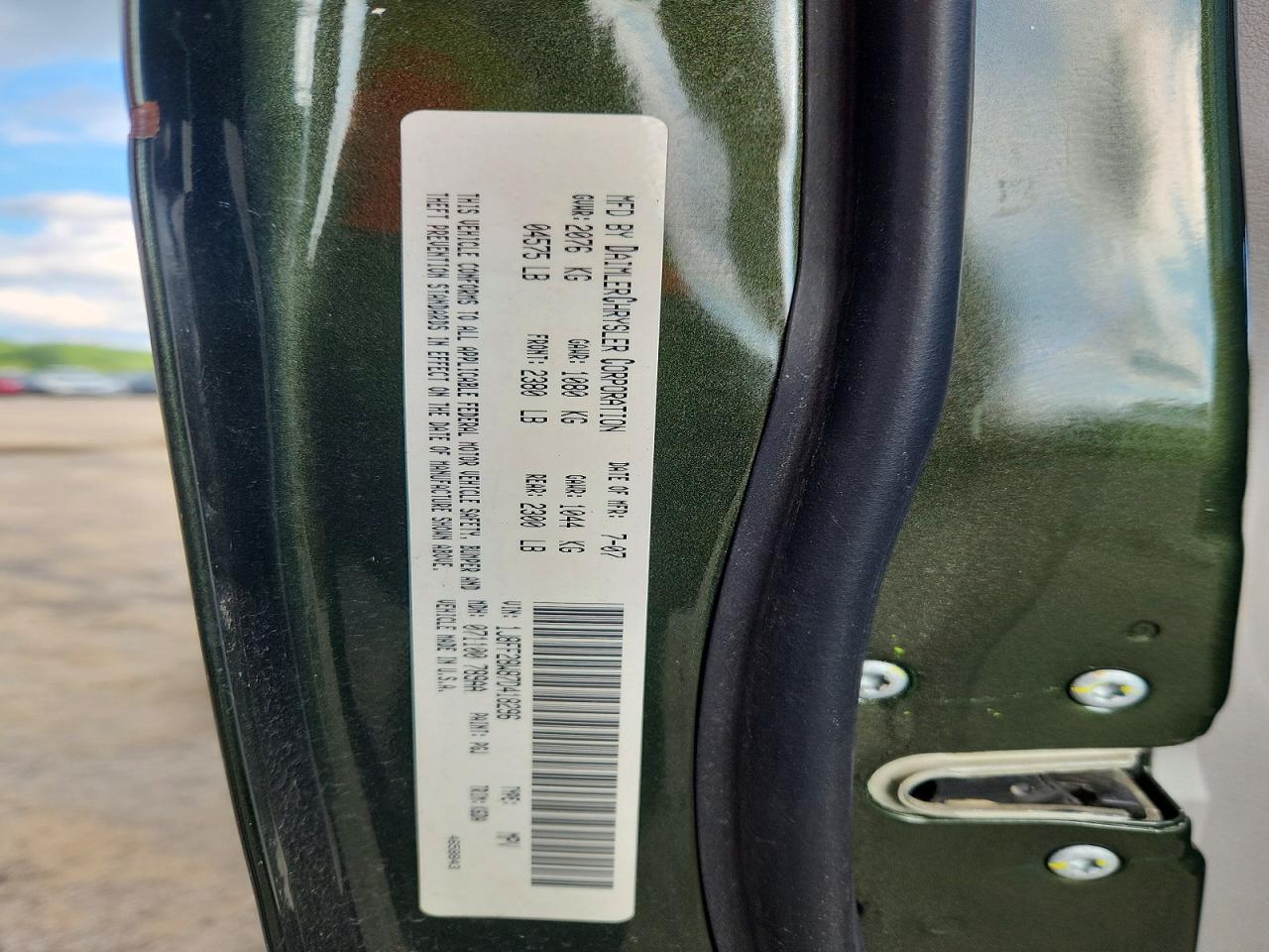 2007 Jeep Patriot Sport Green vin: 1J8FF28W87D418296