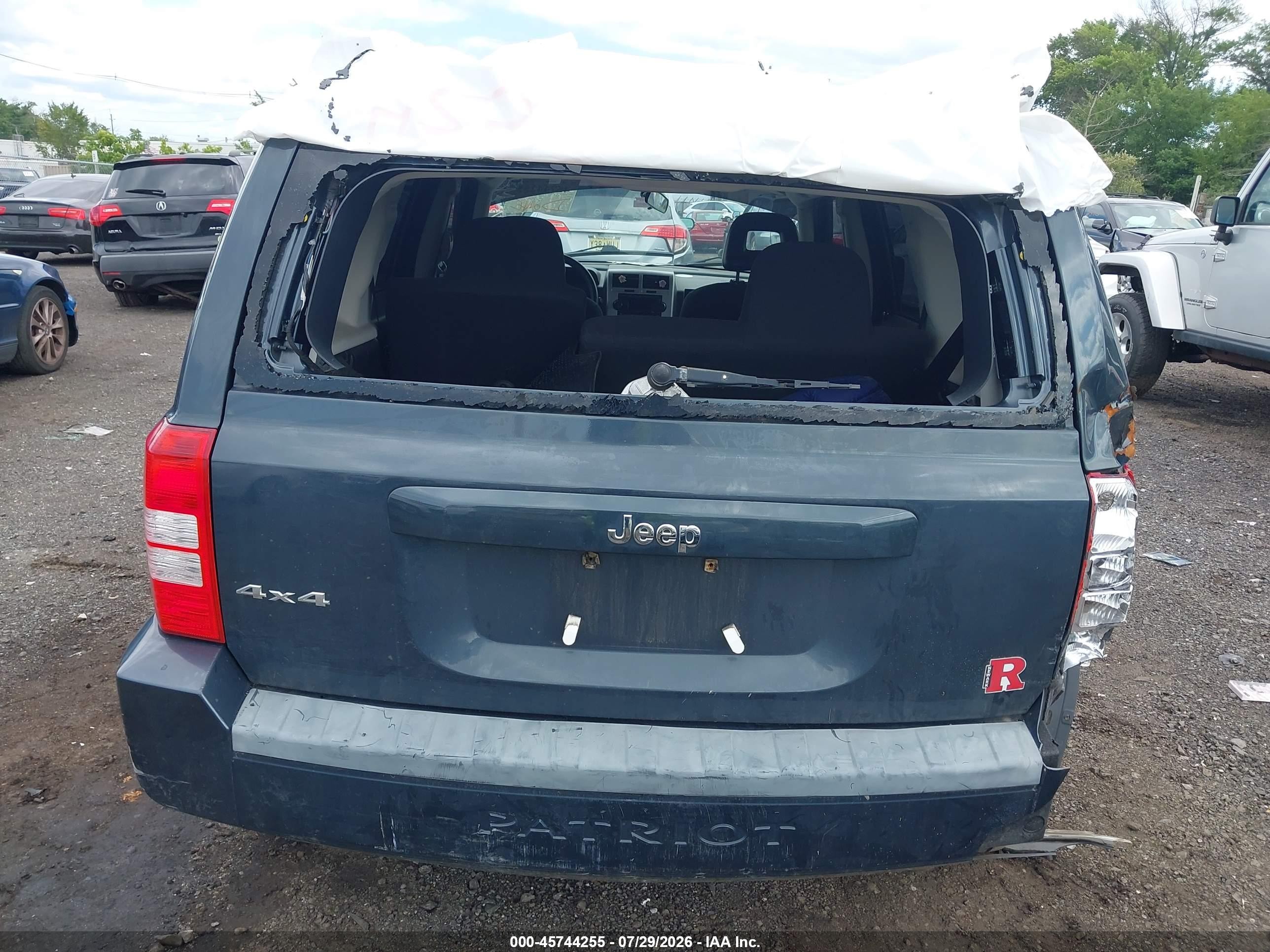 2008 Jeep Patriot Sport Blue vin: 1J8FF28W88D663634
