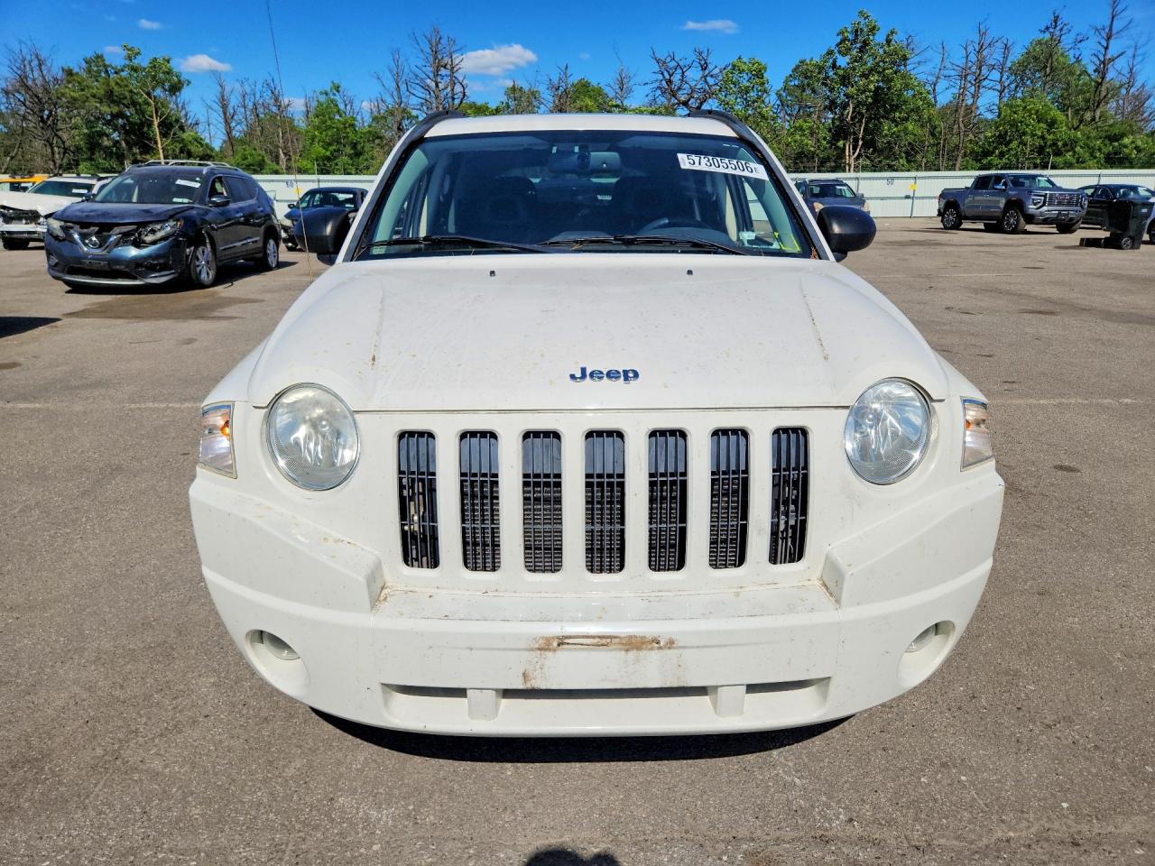 2009 Jeep Compass Limited 4d S White vin: 1J8FF47B49D193162
