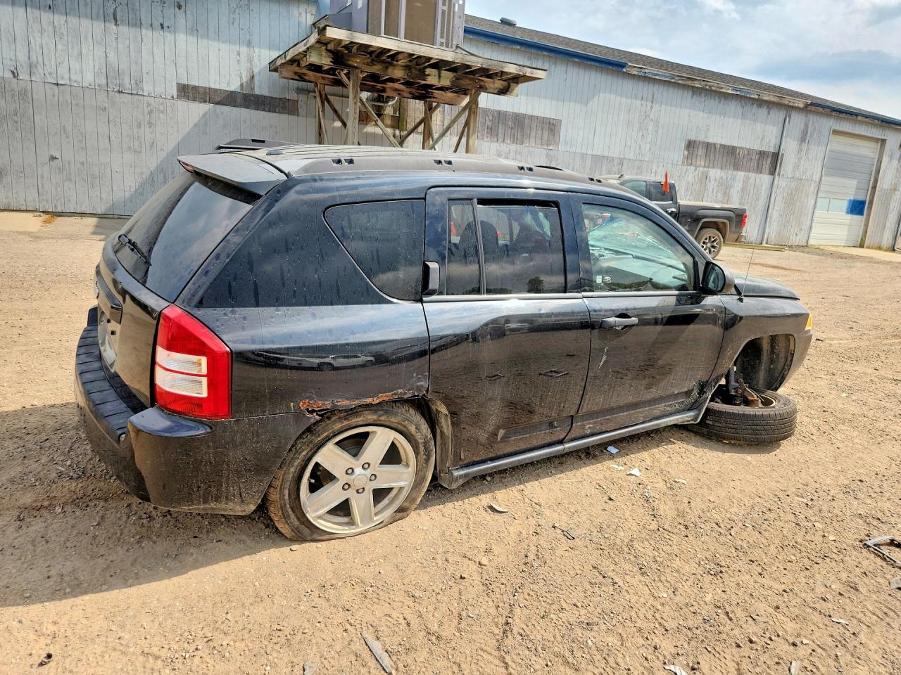 2007 Jeep Compass Черный vin: 1J8FF47W17D122453