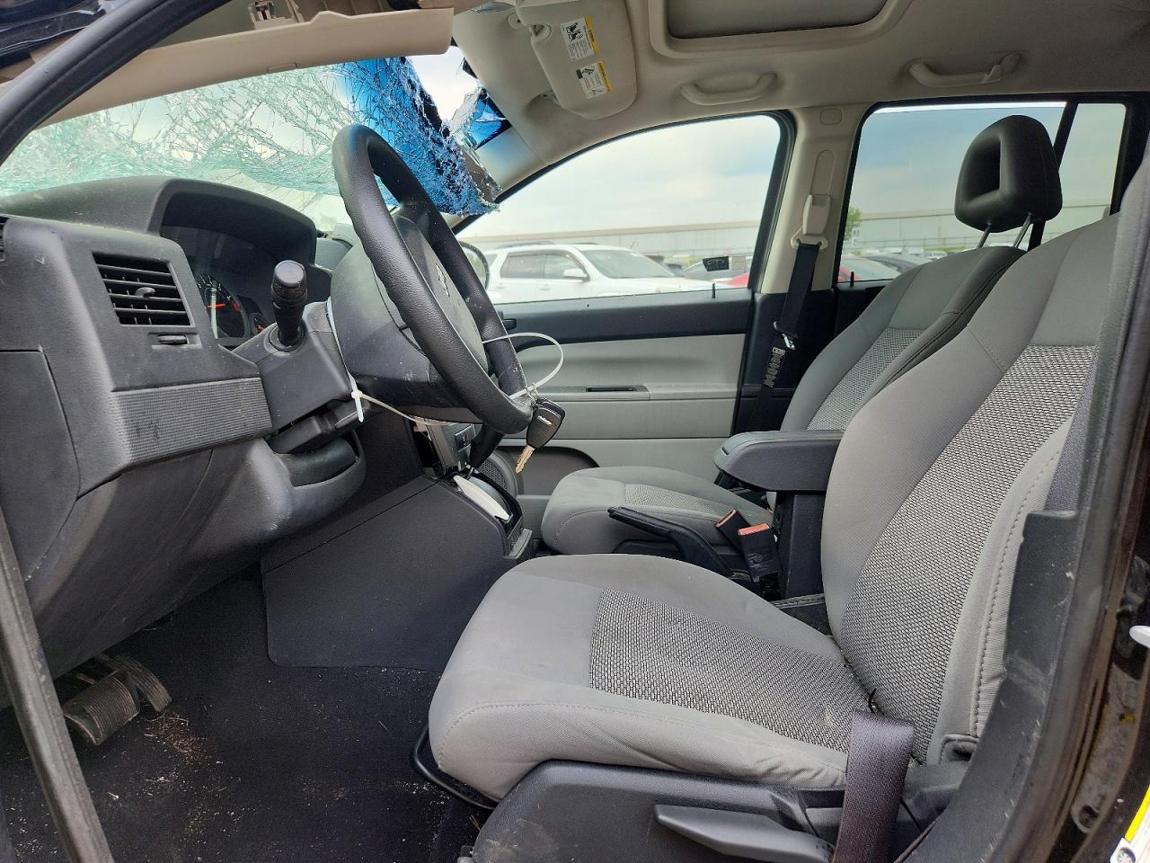 2007 Jeep Compass Черный vin: 1J8FF47W17D122453