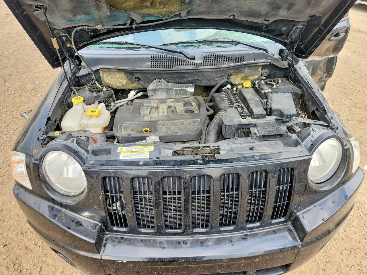 2007 Jeep Compass Черный vin: 1J8FF47W17D122453