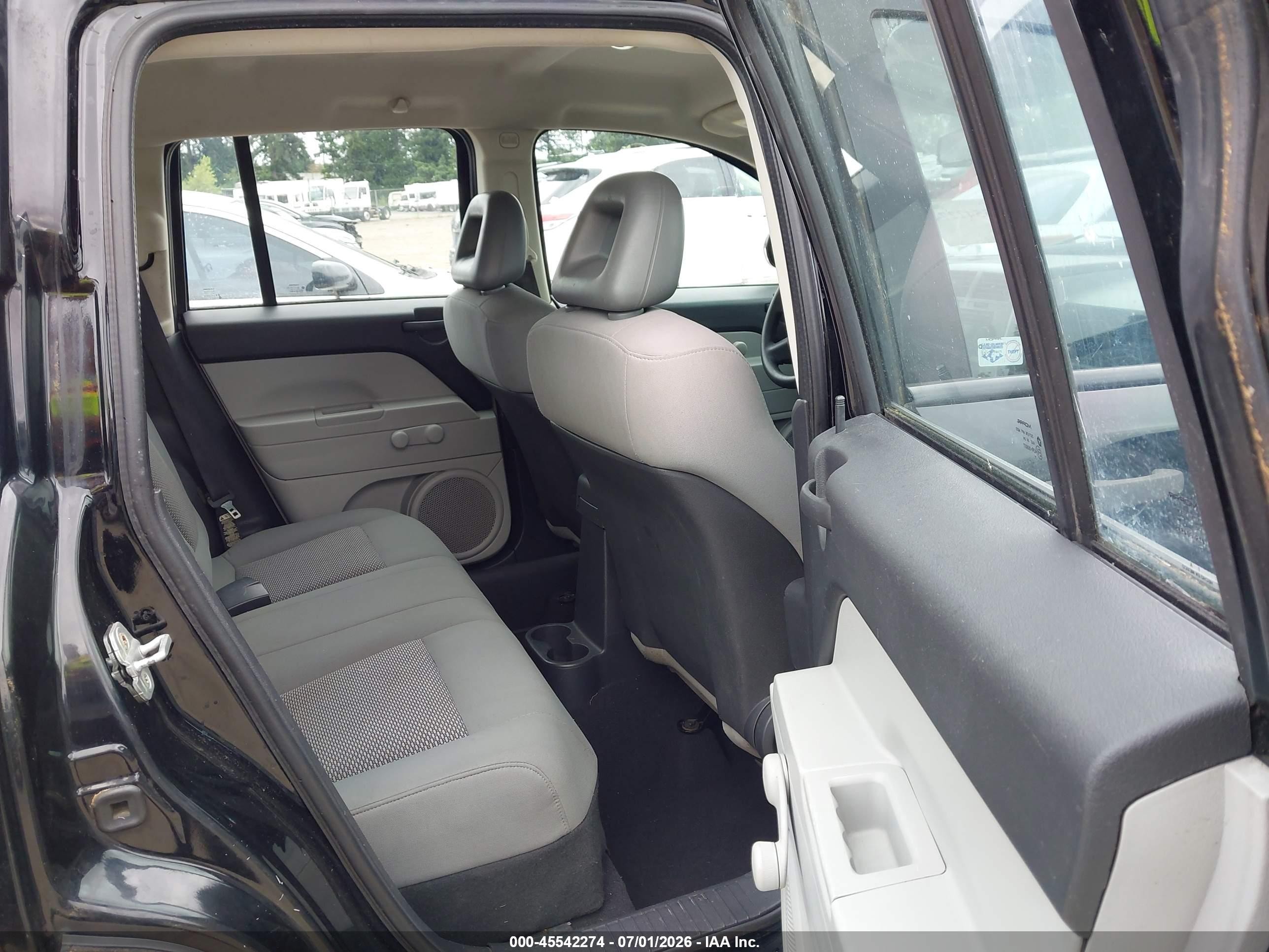 2007 Jeep Compass Sport Black vin: 1J8FF47W17D180577