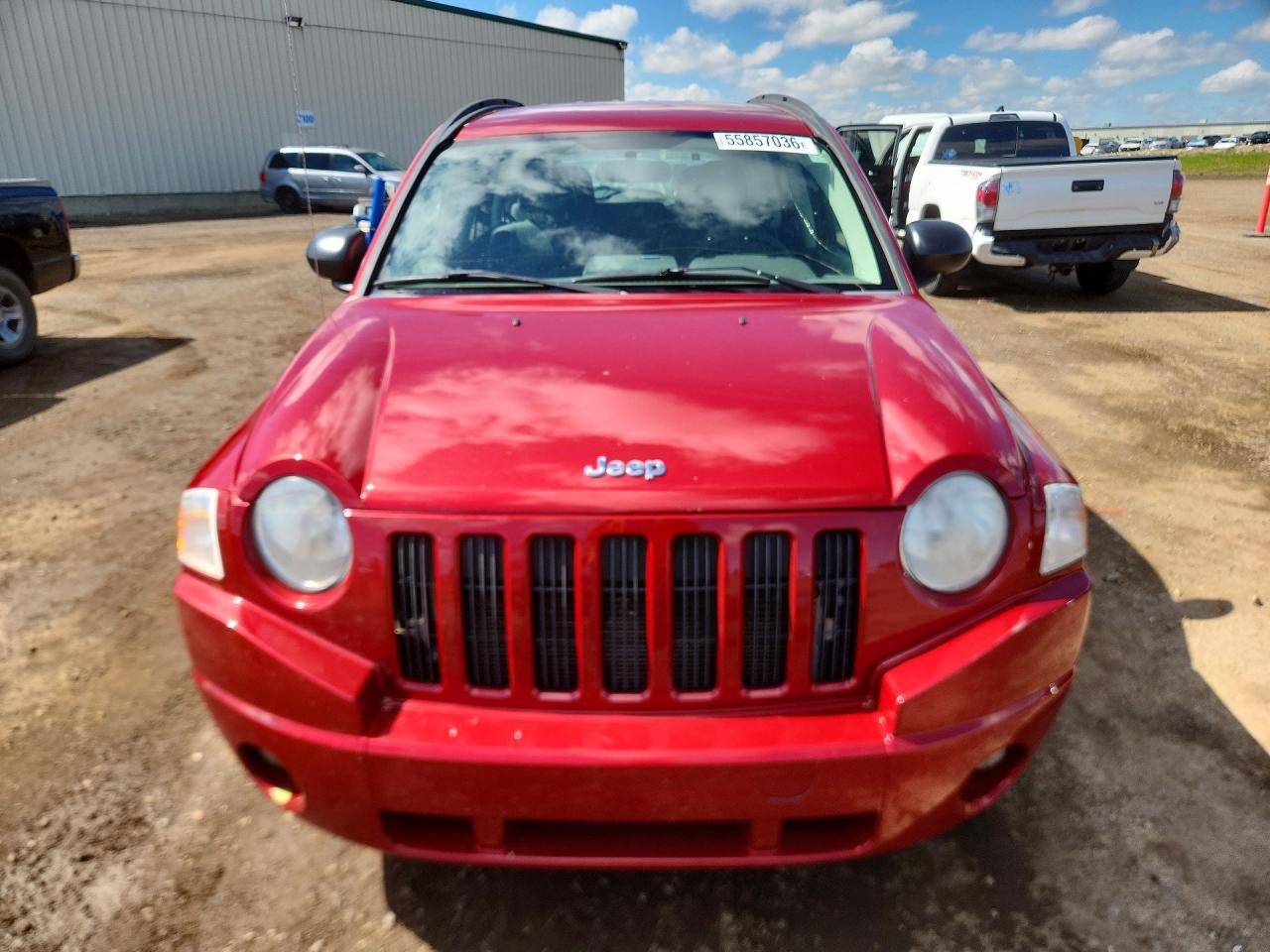 2007 Jeep Compass Red vin: 1J8FF47W17D222326