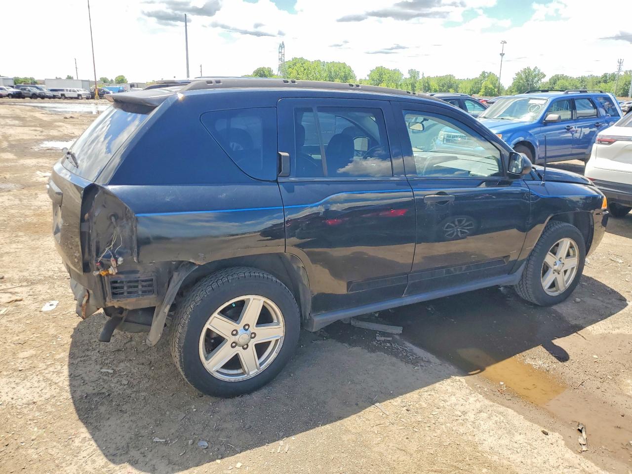 2007 Jeep Compass Черный vin: 1J8FF47W27D180099