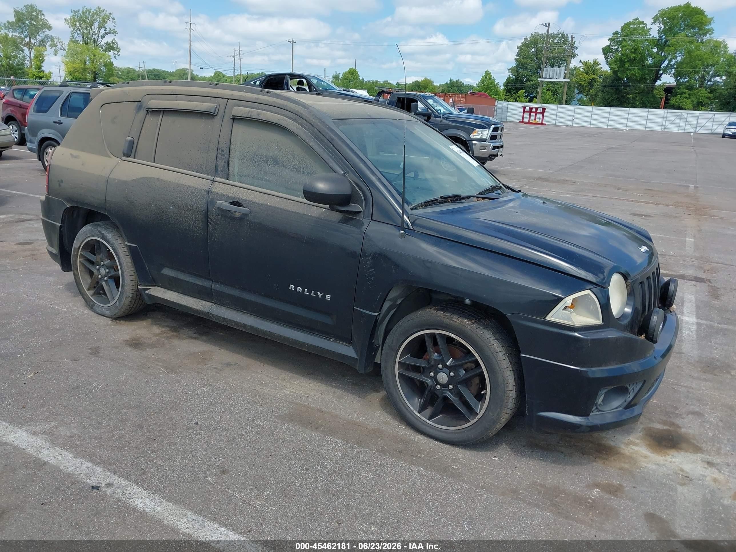 2007 Jeep Compass Sport Black vin: 1J8FF47W27D356262