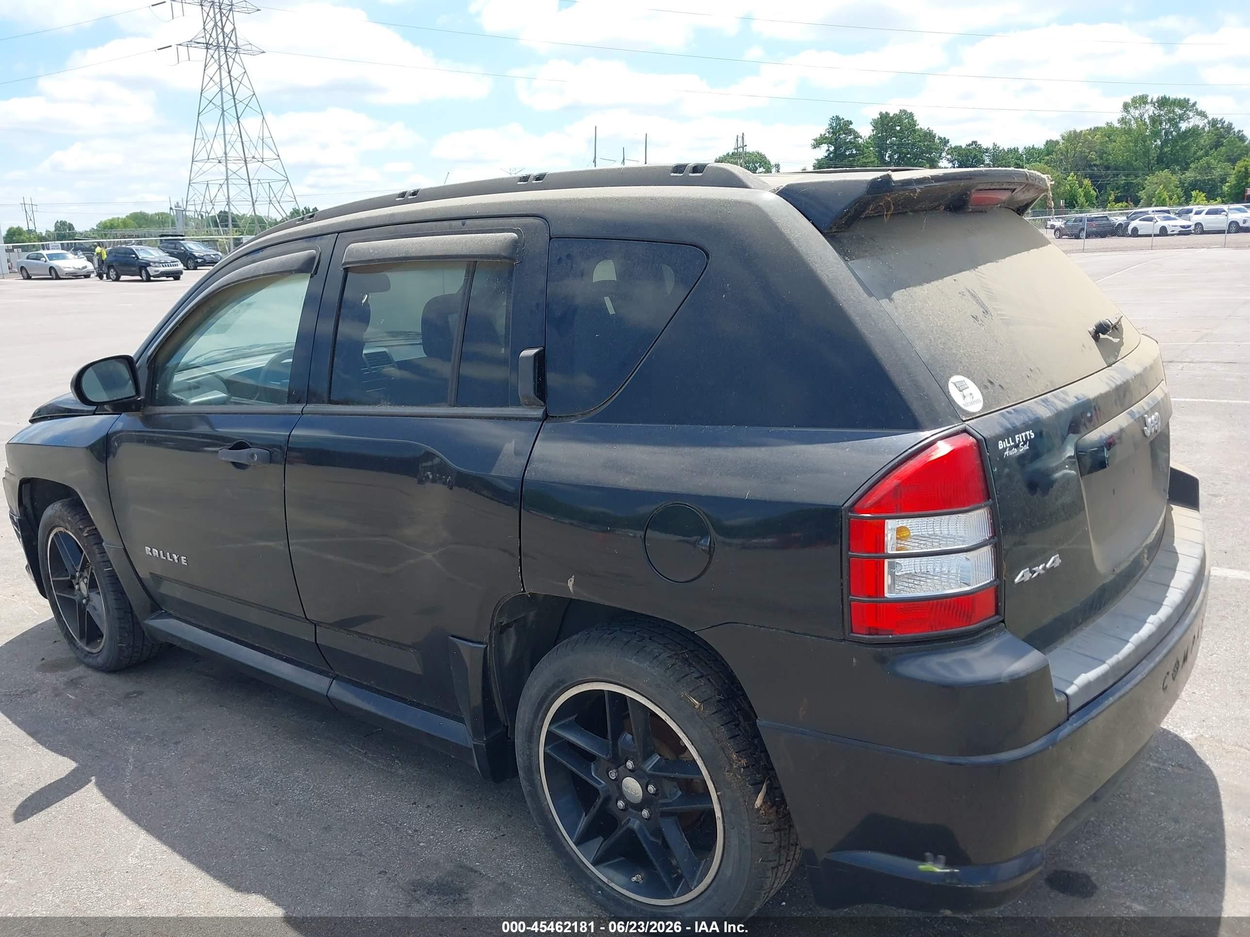 2007 Jeep Compass Sport Black vin: 1J8FF47W27D356262