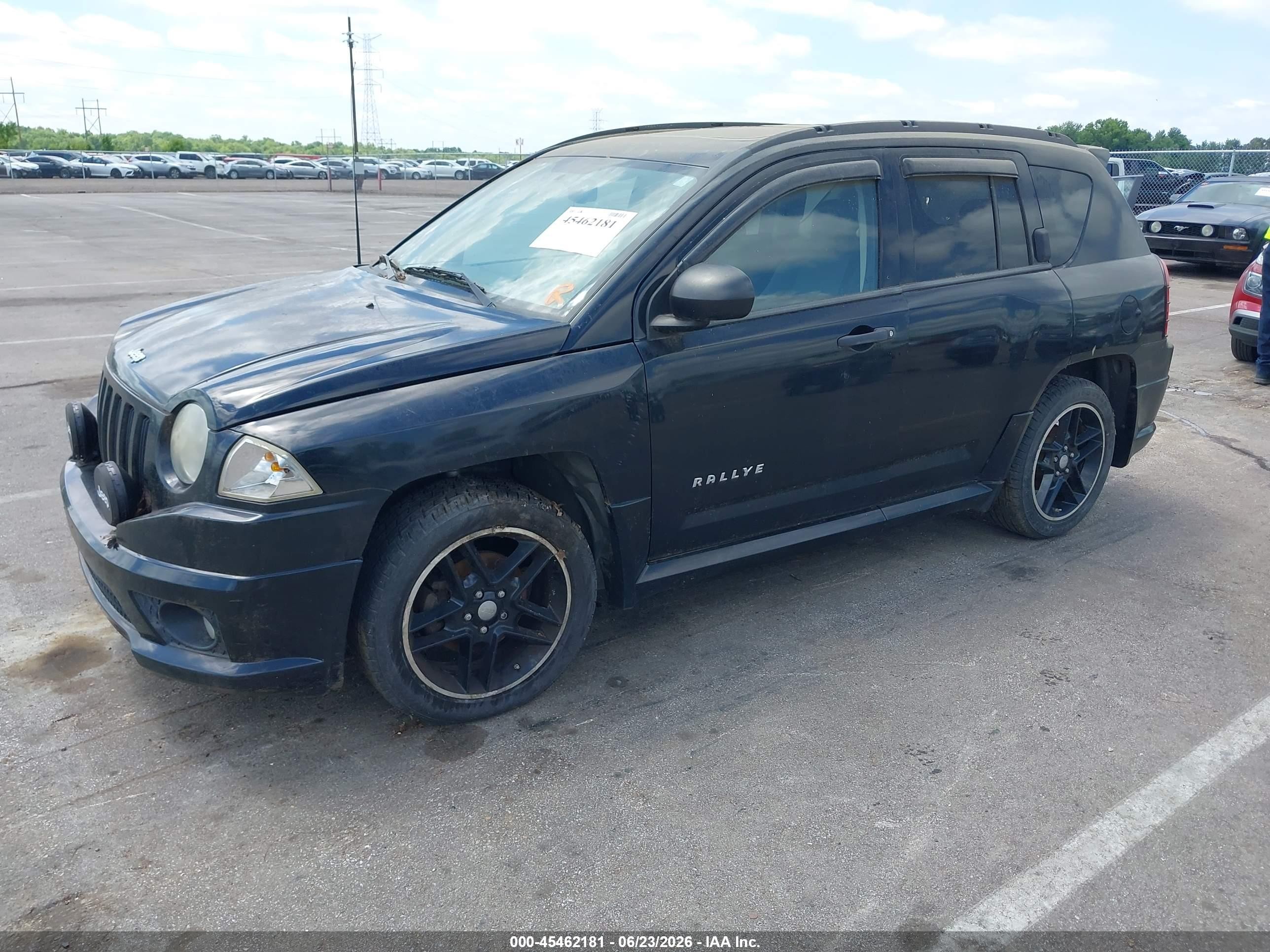 2007 Jeep Compass Sport Black vin: 1J8FF47W27D356262