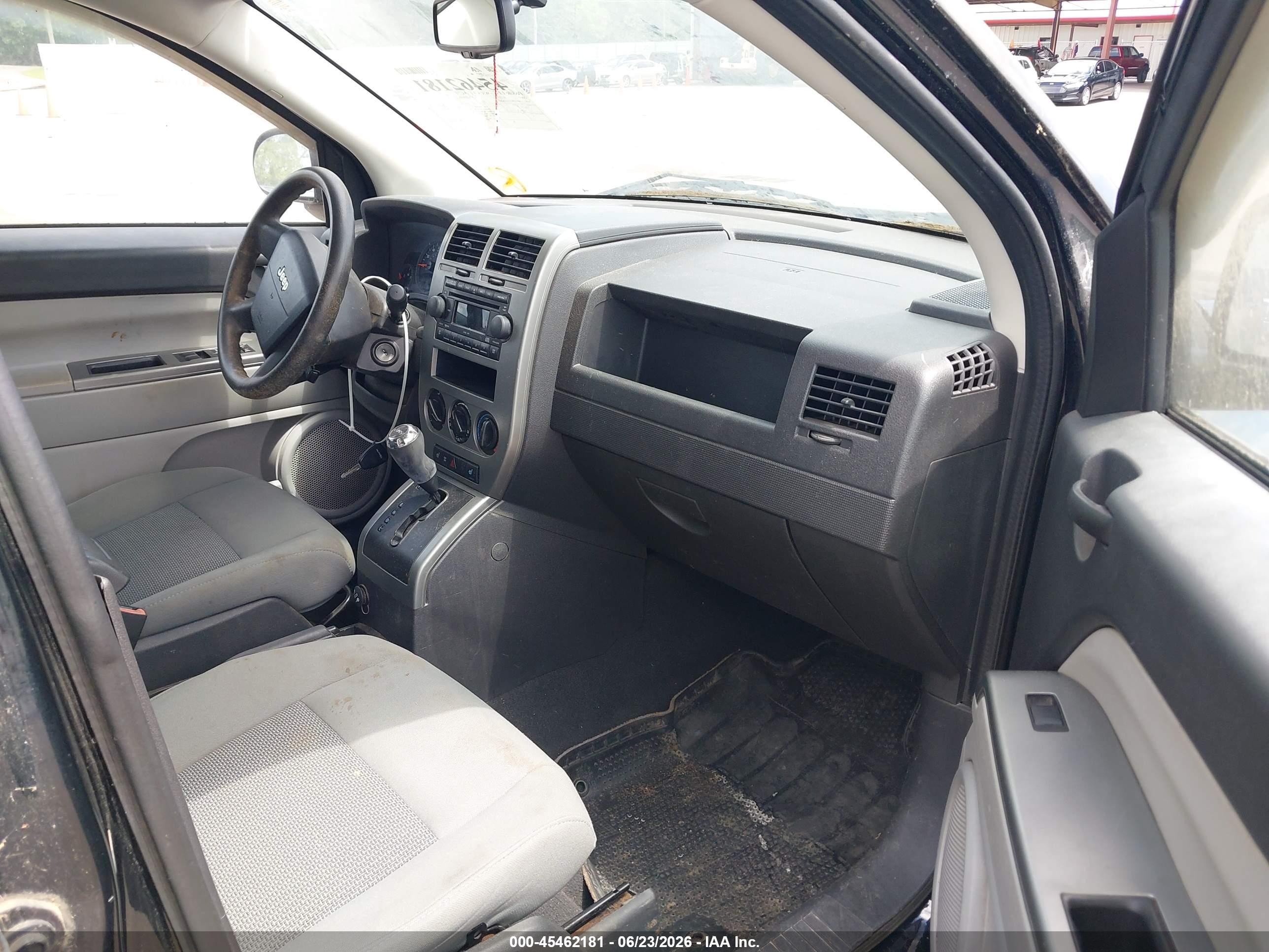 2007 Jeep Compass Sport Black vin: 1J8FF47W27D356262