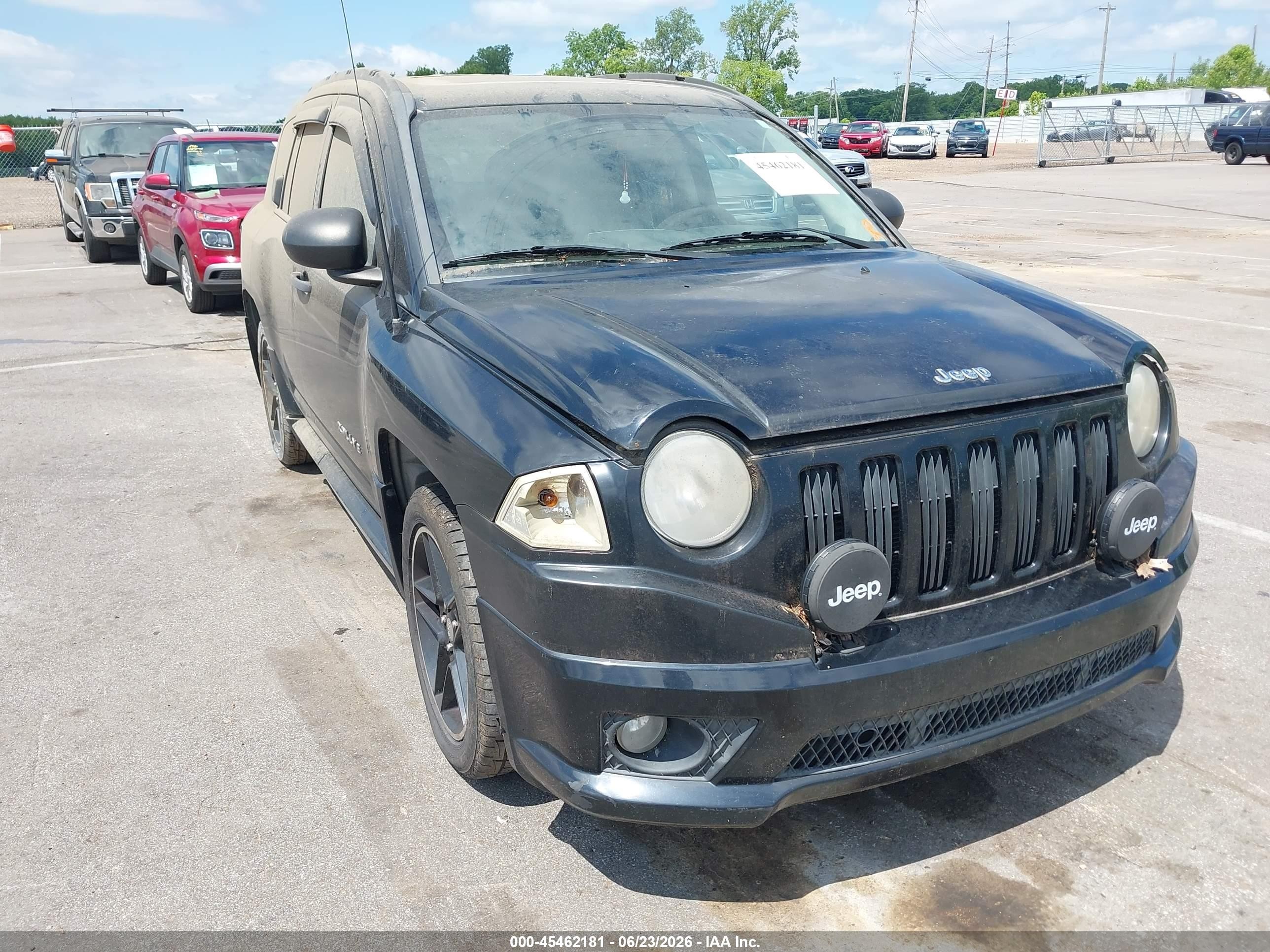 2007 Jeep Compass Sport Black vin: 1J8FF47W27D356262