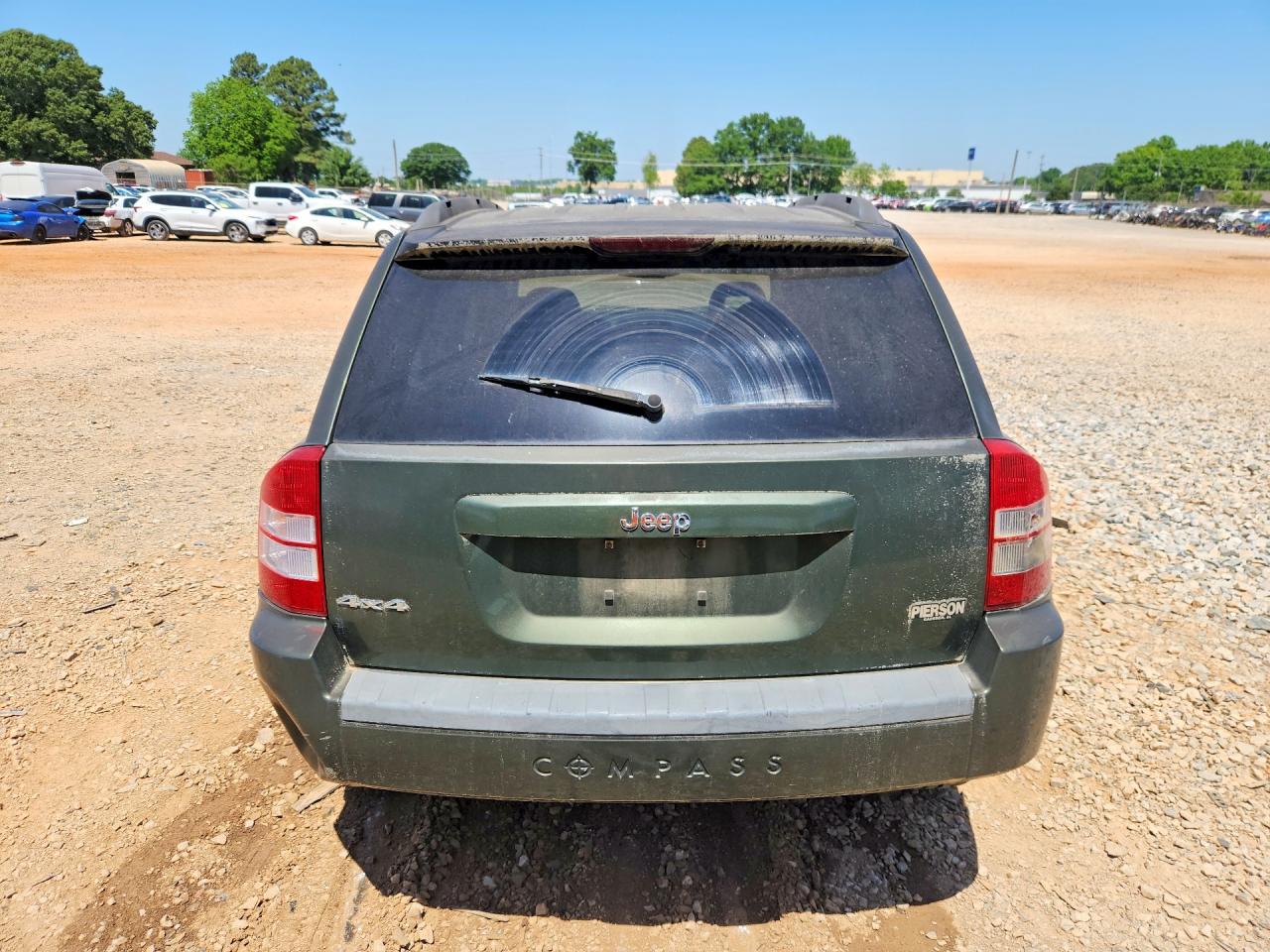 2007 Jeep Compass Green vin: 1J8FF47W27D585105