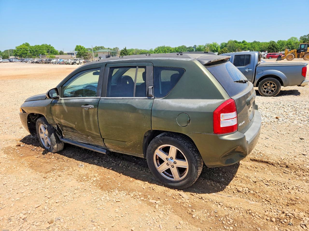 2007 Jeep Compass Green vin: 1J8FF47W27D585105