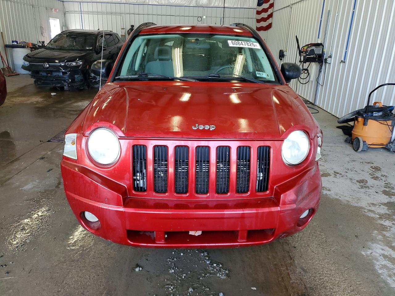 2007 Jeep Compass Red vin: 1J8FF47W57D241039